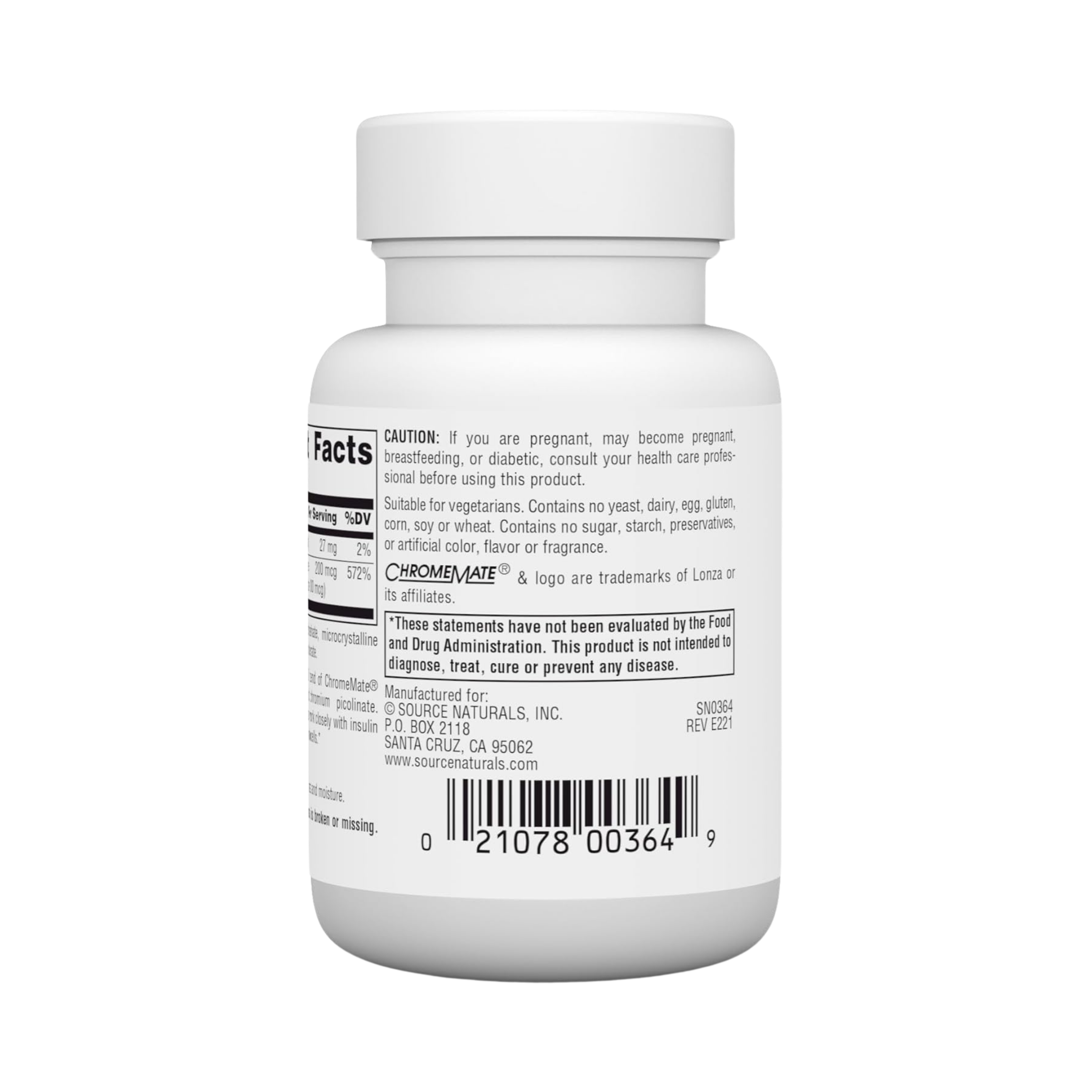Source Naturals, Ultra Chromium GTF, 200 Mcg, 120 Tablets