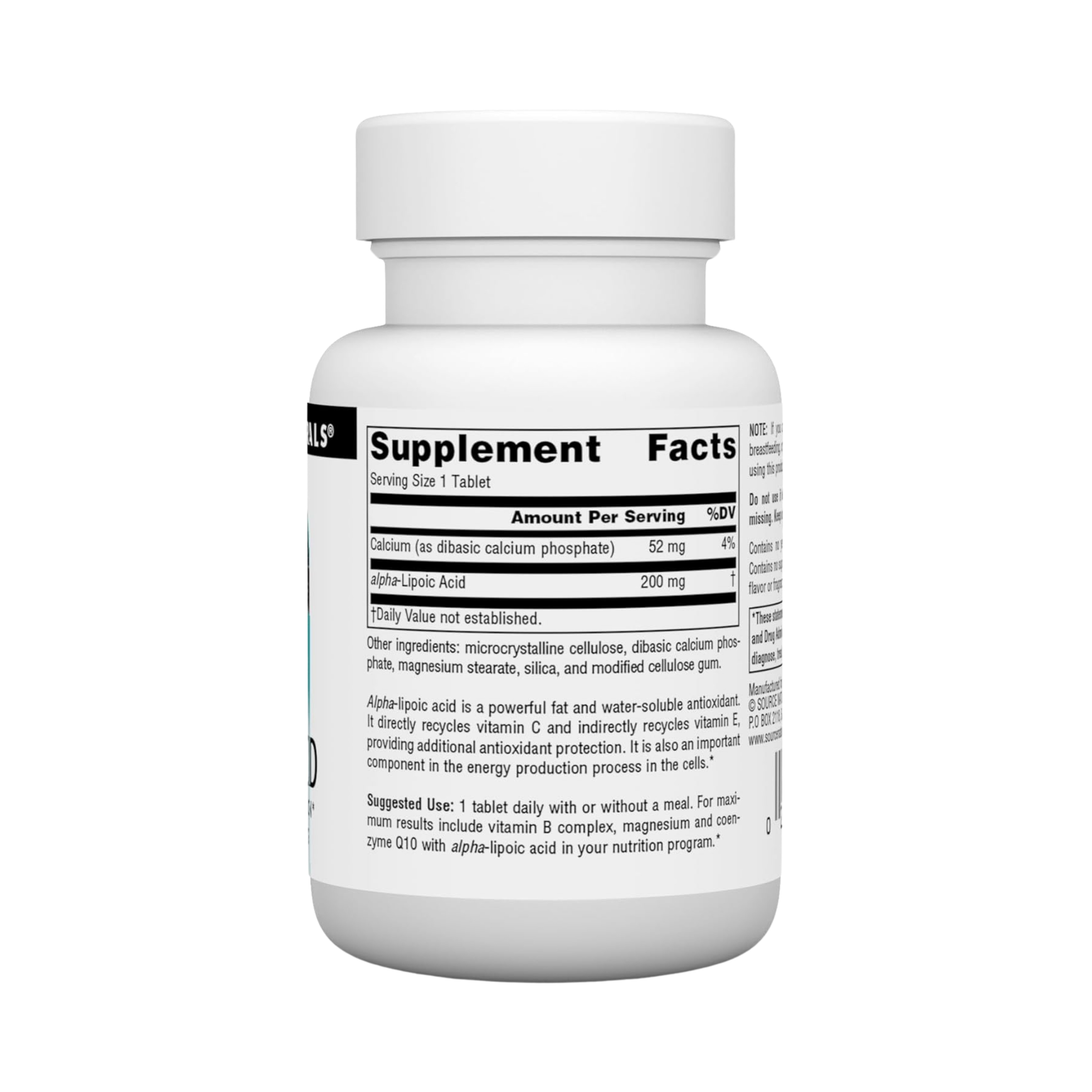 Source Naturals, Alpha Lipoic Acid, 200 Mg, 30 Tablet
