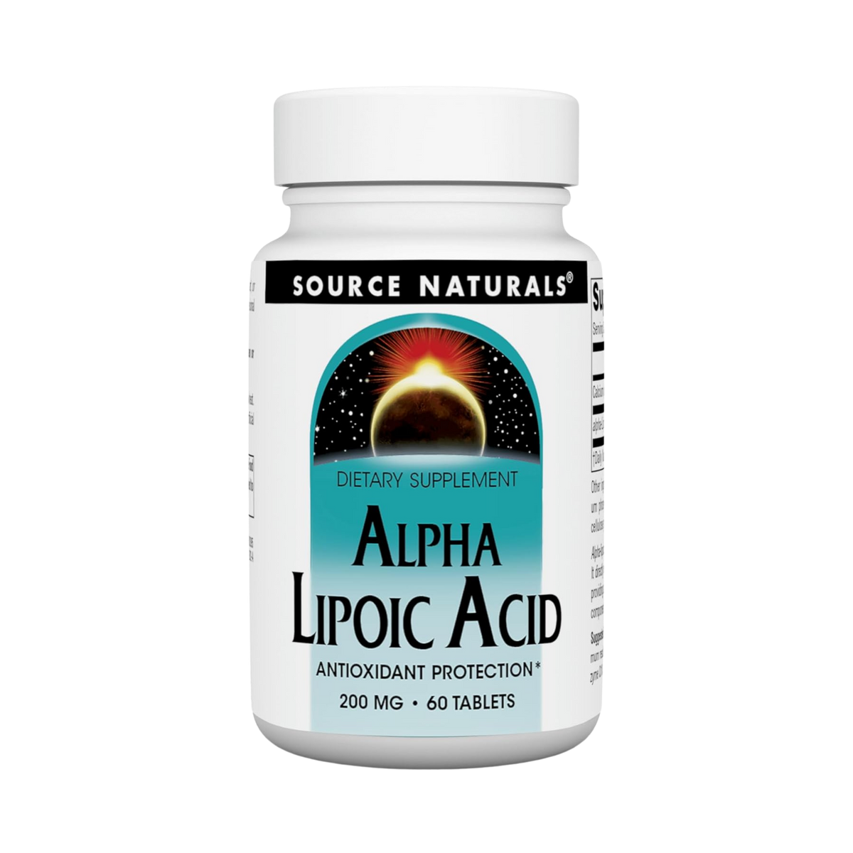 Source Naturals, Alpha Lipoic Acid, 200 Mg, 60 Tablets