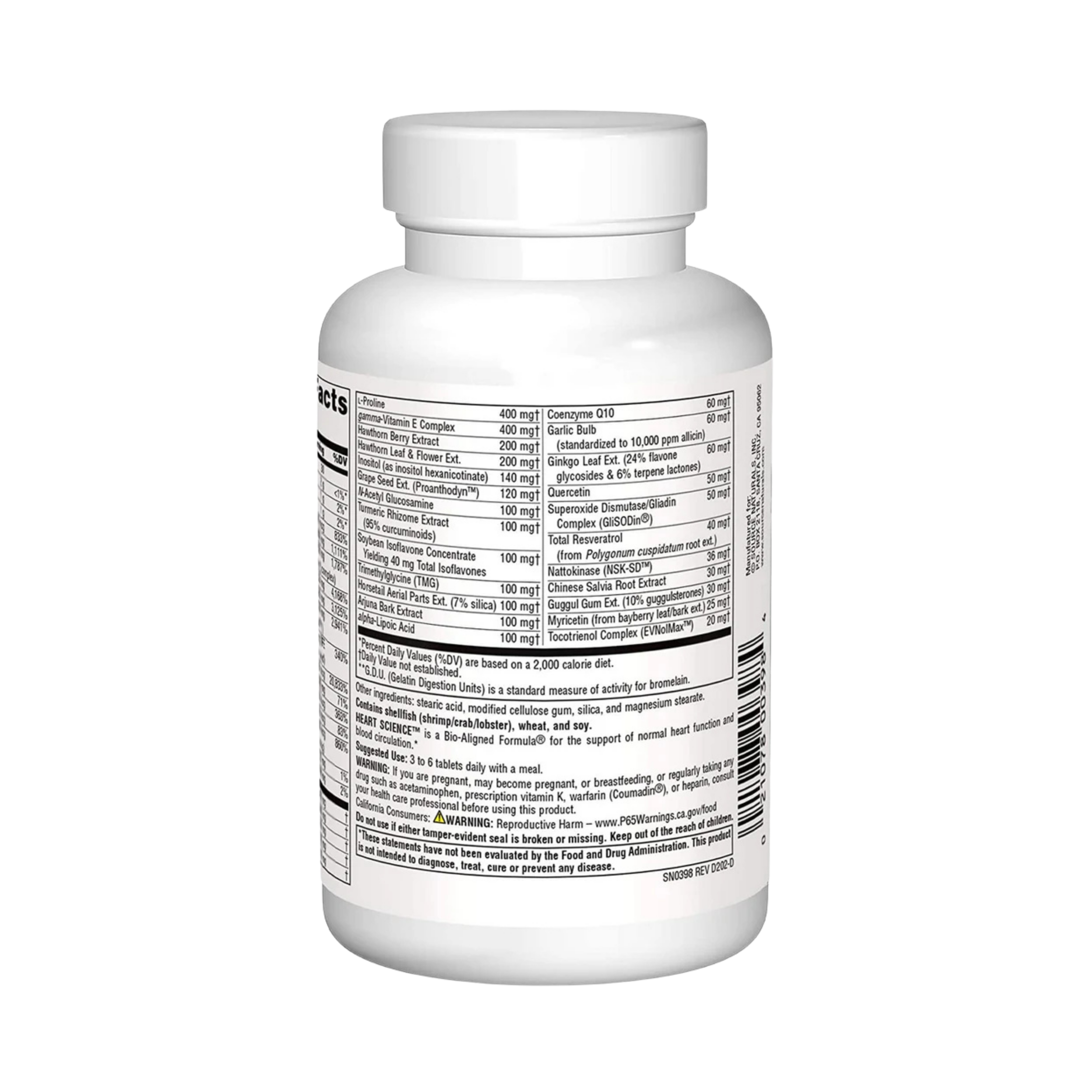 Source Naturals, Heart Science, 60 Tablets