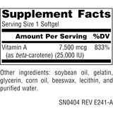 Source Naturals, Beta Carotene, 25000 IU, 250 Softgels