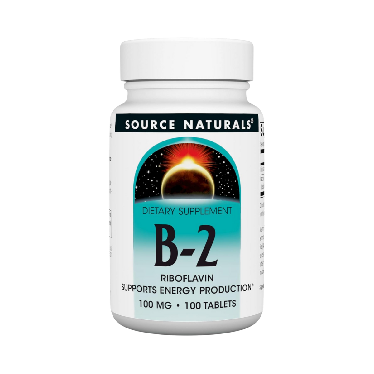 Source Naturals, Vitamin B-2 Riboflavin, 100 Mg, 100 Tablets