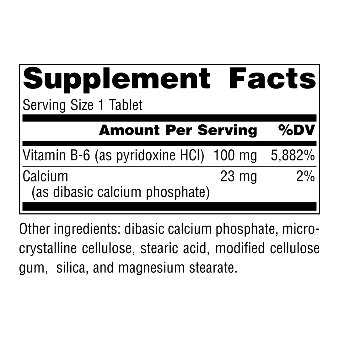 Source Naturals, B-6, 100 Mg, 100 Tablets