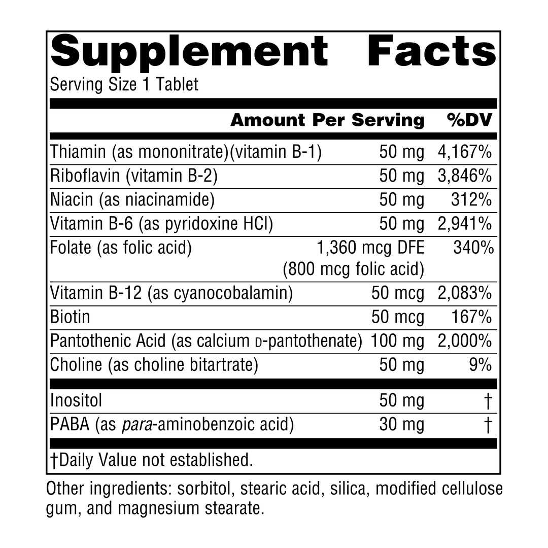 Source Naturals, B-50 Complex, 50 Mg, 100 Tablets