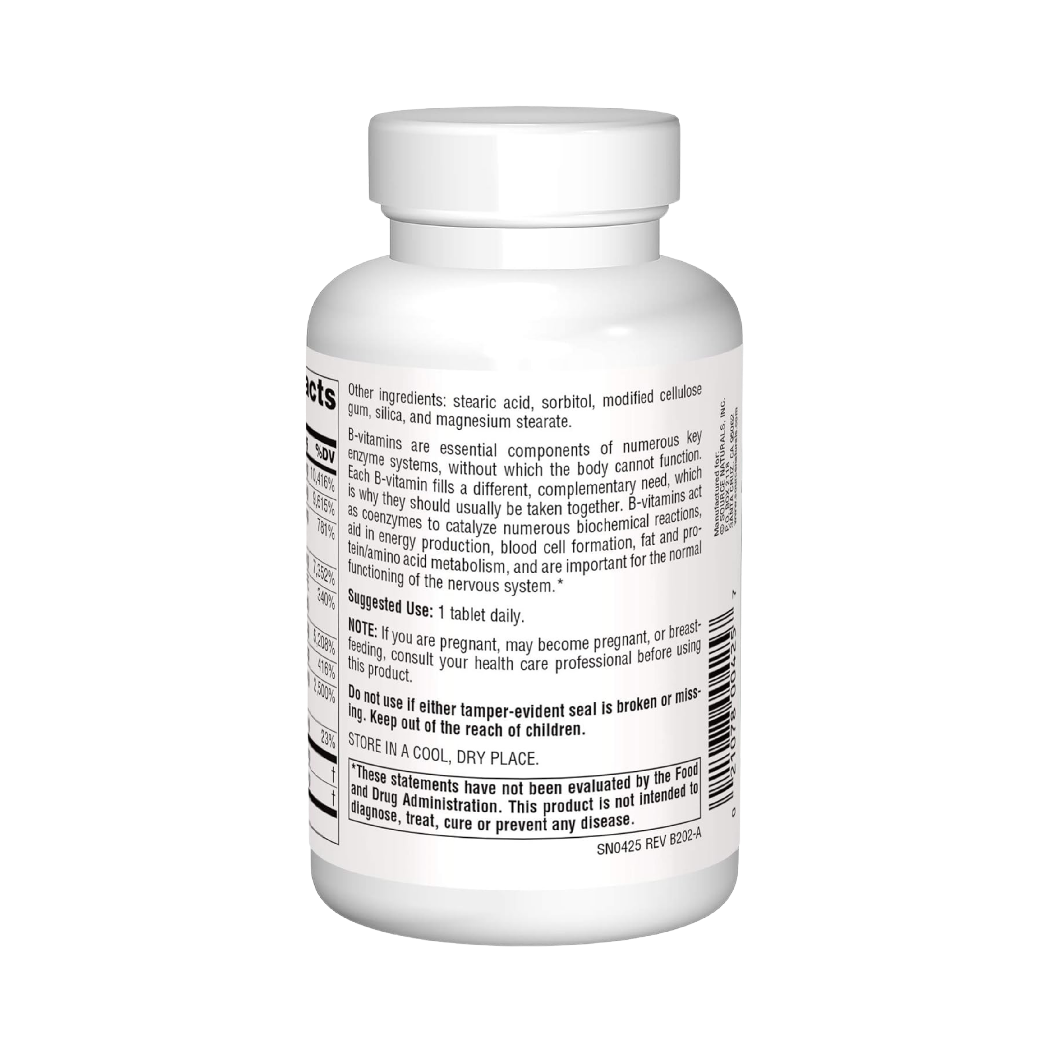 Source Naturals, B-125, 125 Mg, 60 Tablets