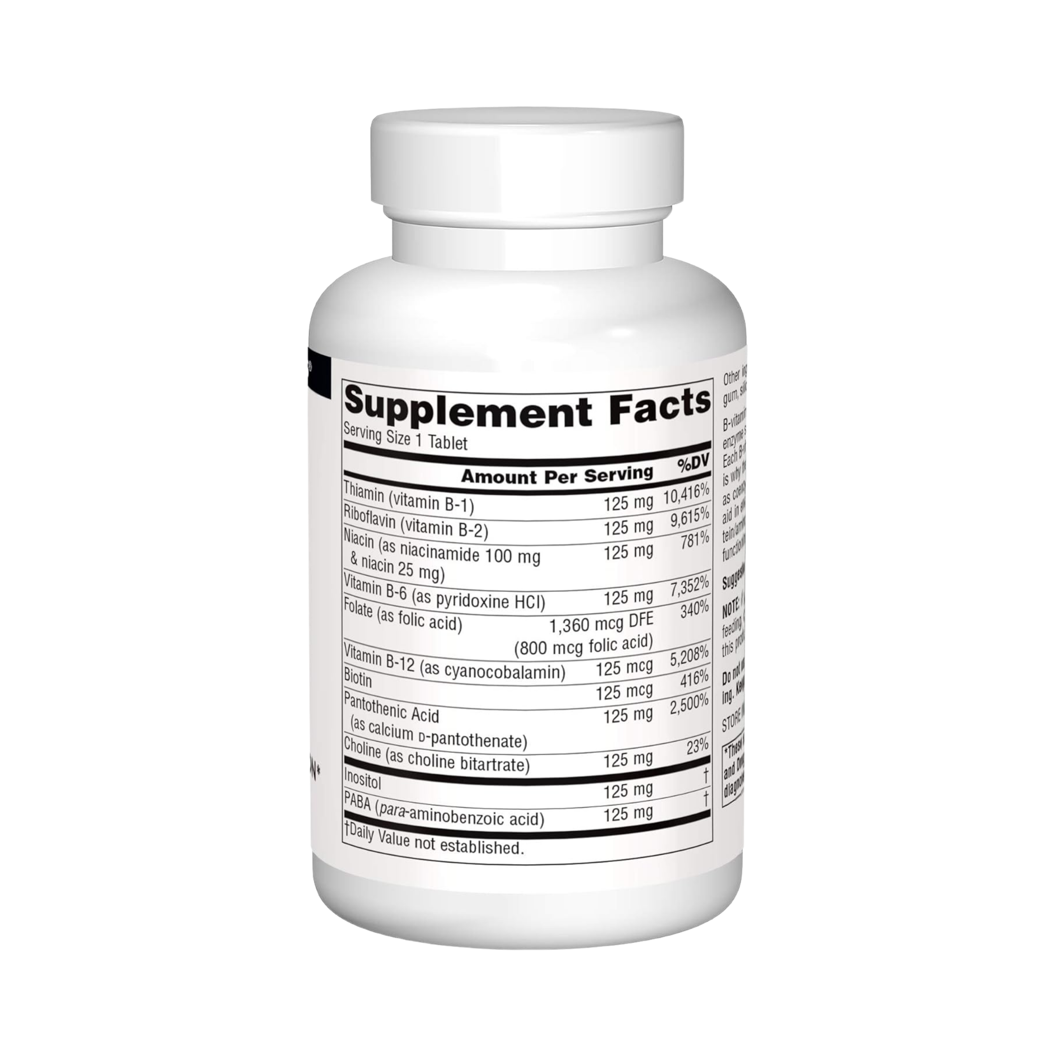 Source Naturals, B-125, 125 Mg, 90 Tablets