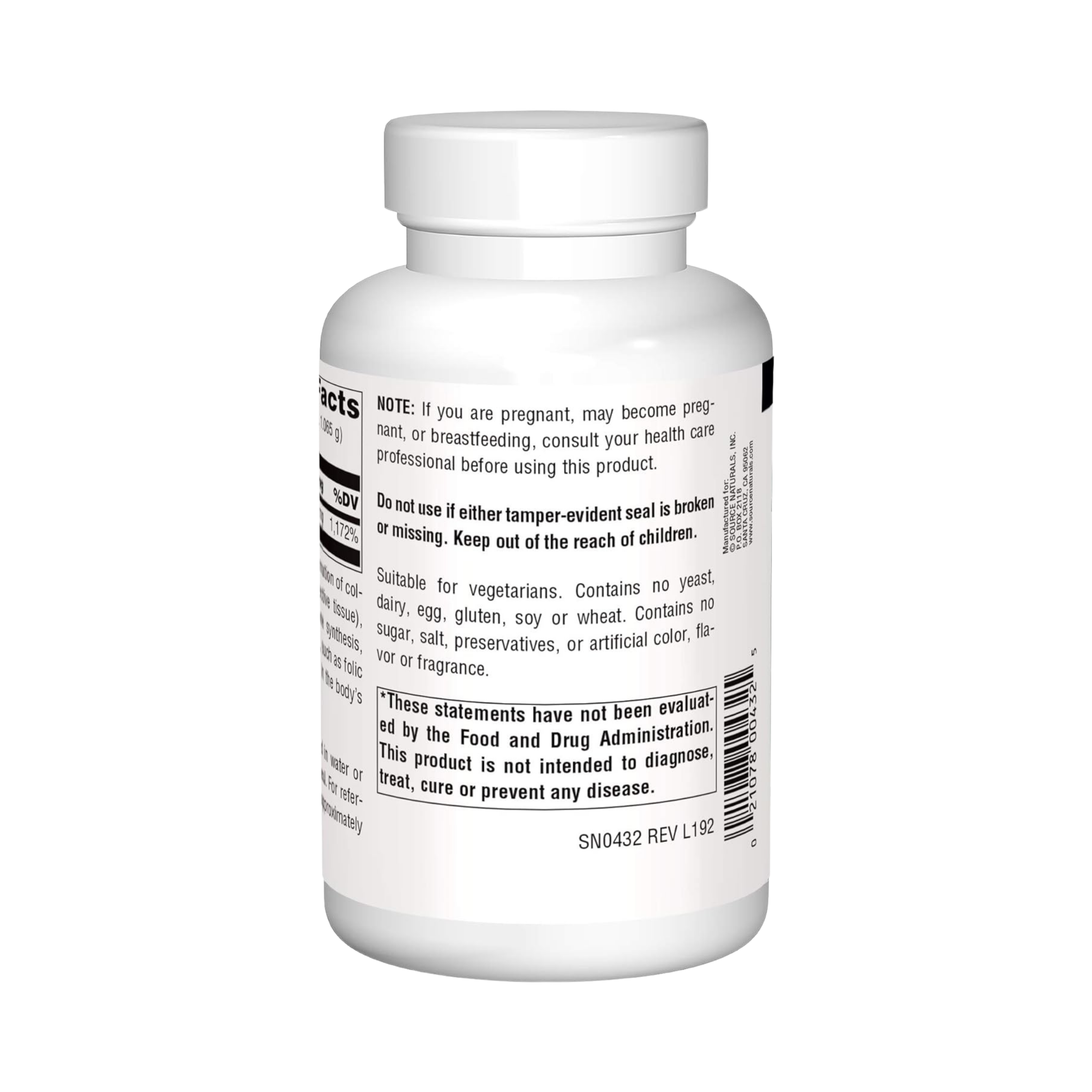 Source Naturals, Vitamin C Ascorbic Acid, 8 Oz