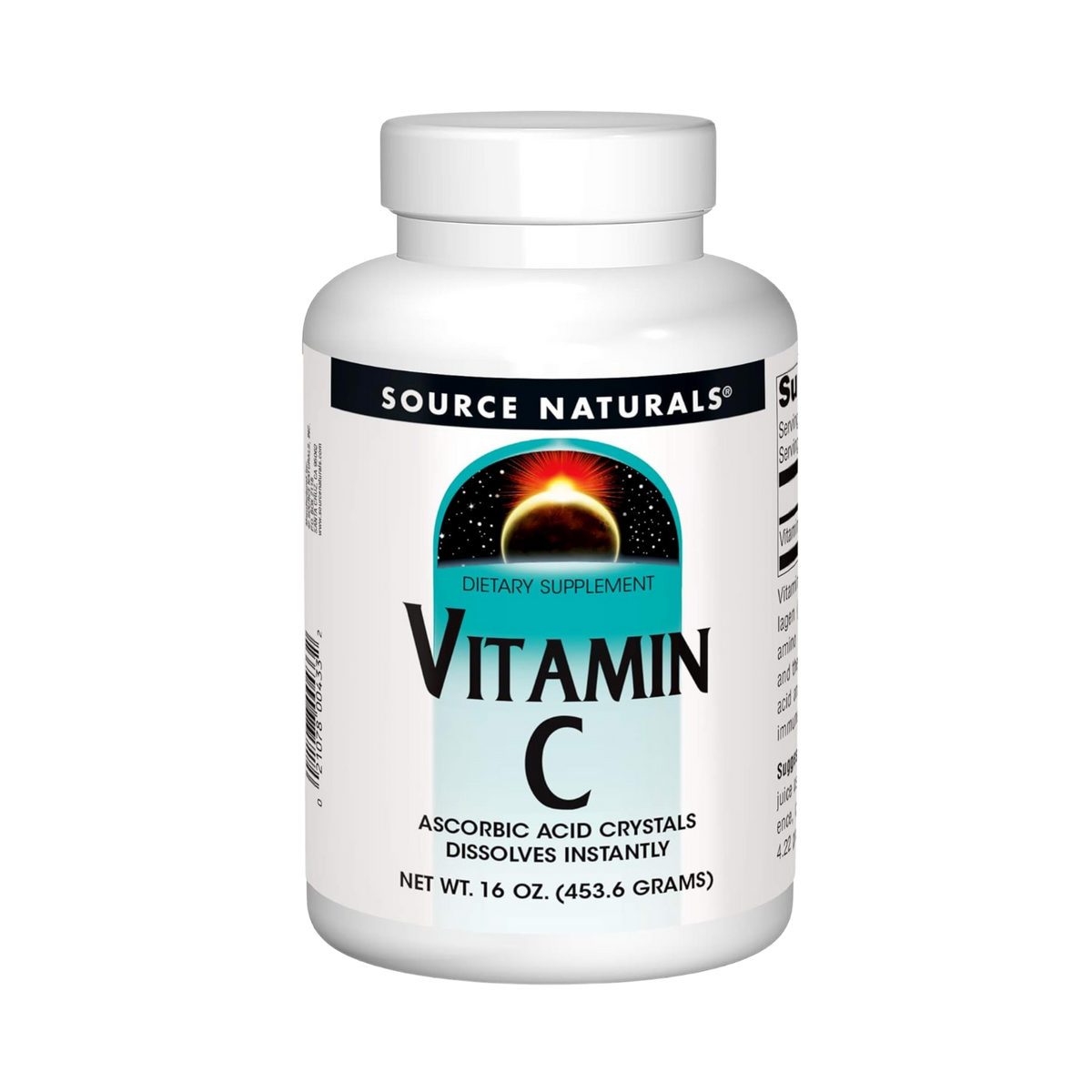 Source Naturals, Vitamin C Ascorbic Acid, 16 Oz