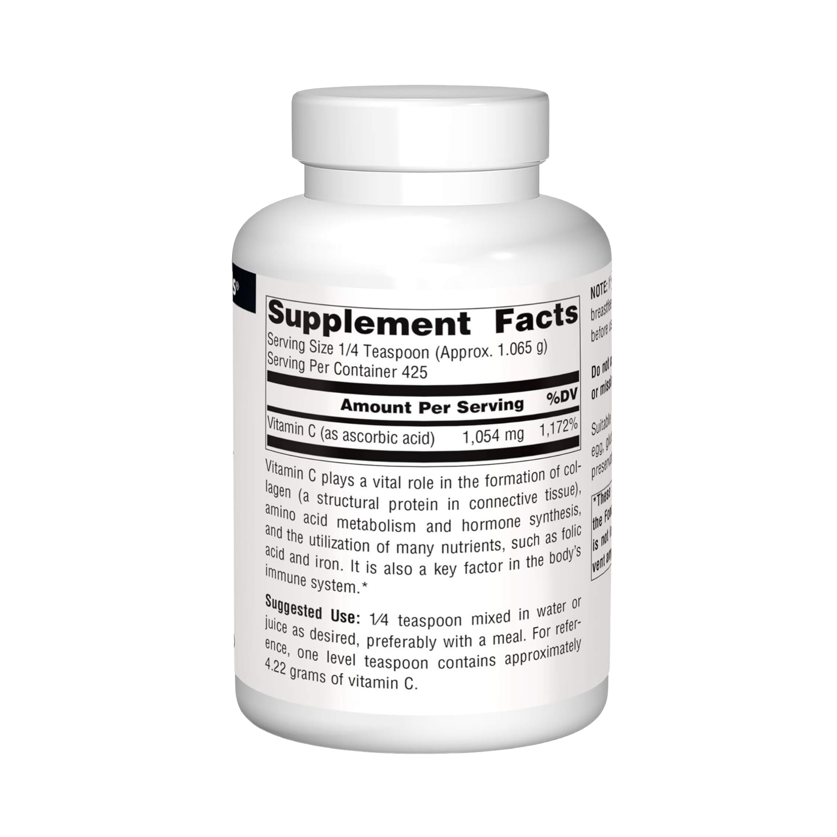 Source Naturals, Vitamin C Ascorbic Acid, 16 Oz