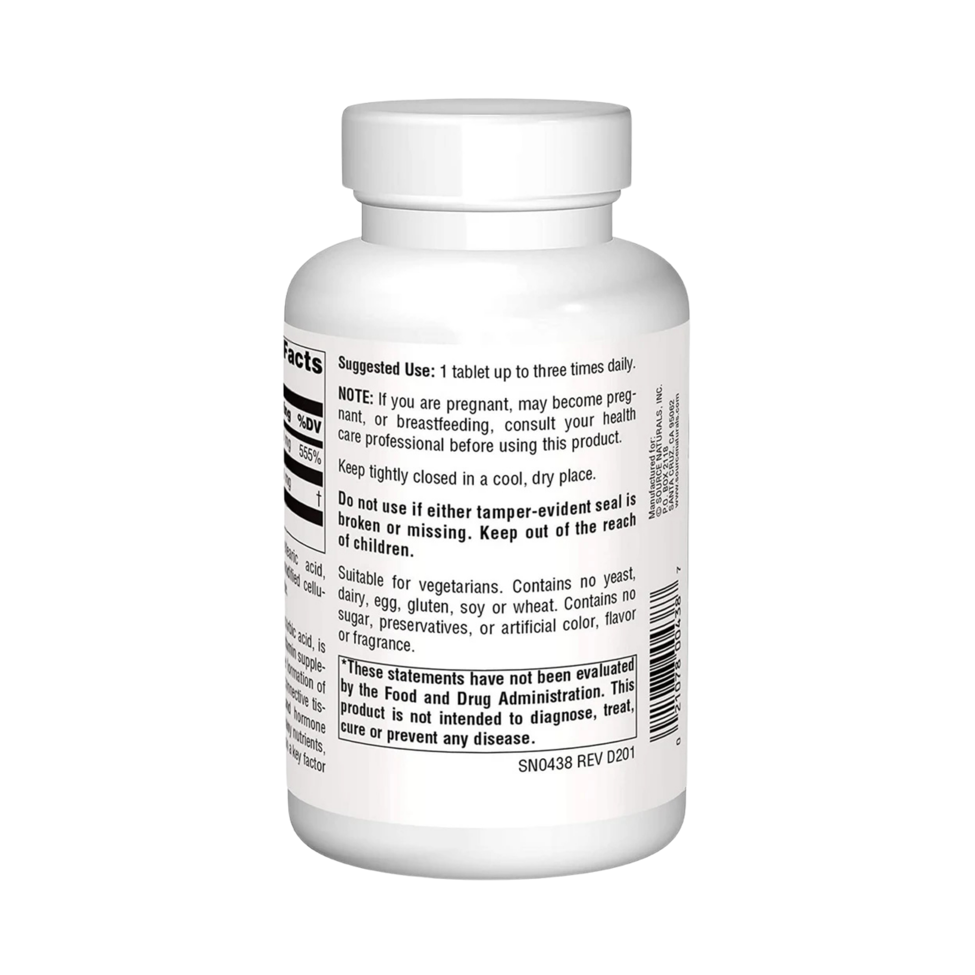 Source Naturals, C-500, 500 Mg, 250 Tablets