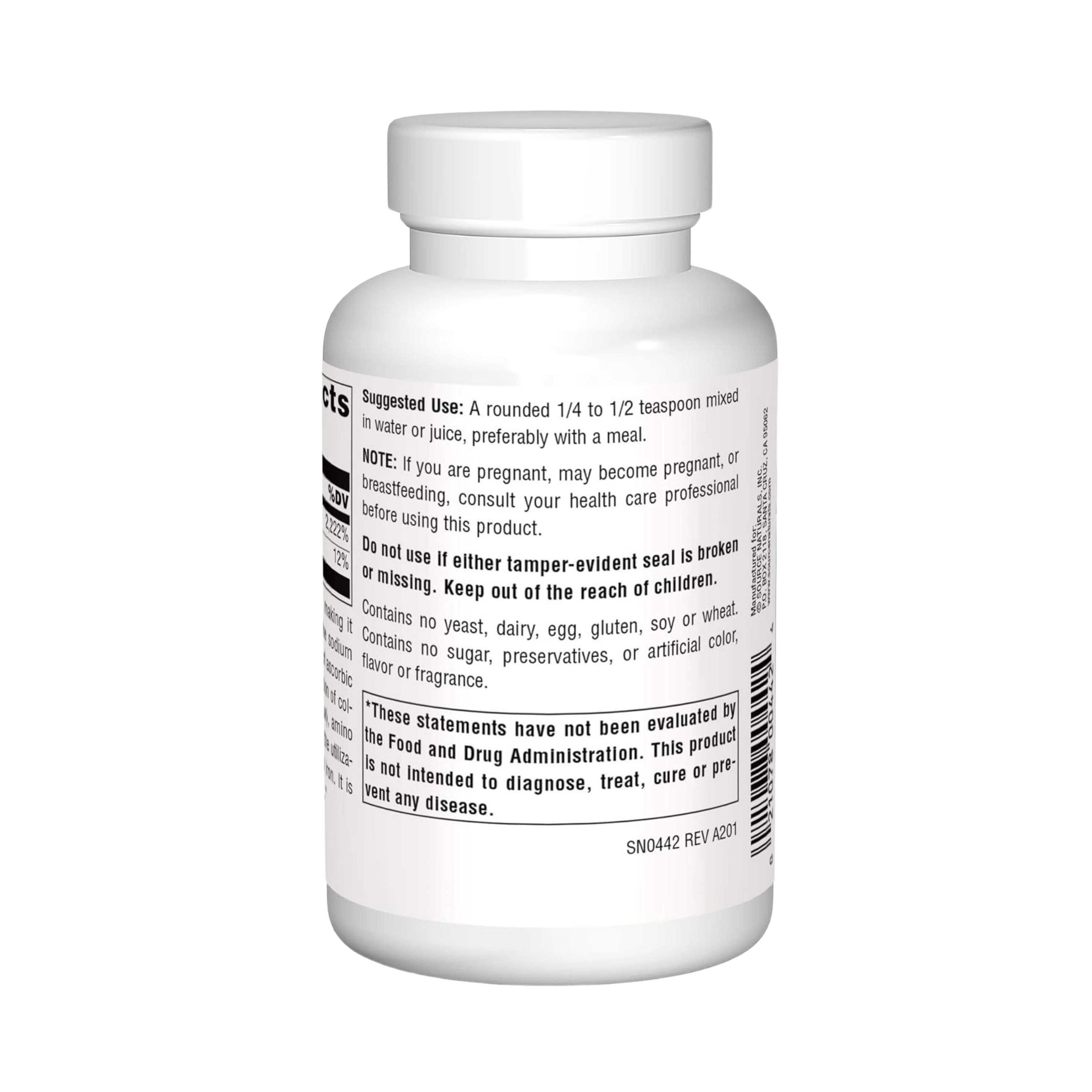 Source Naturals, Vitamin C, 276 Mg, 8 Crystals