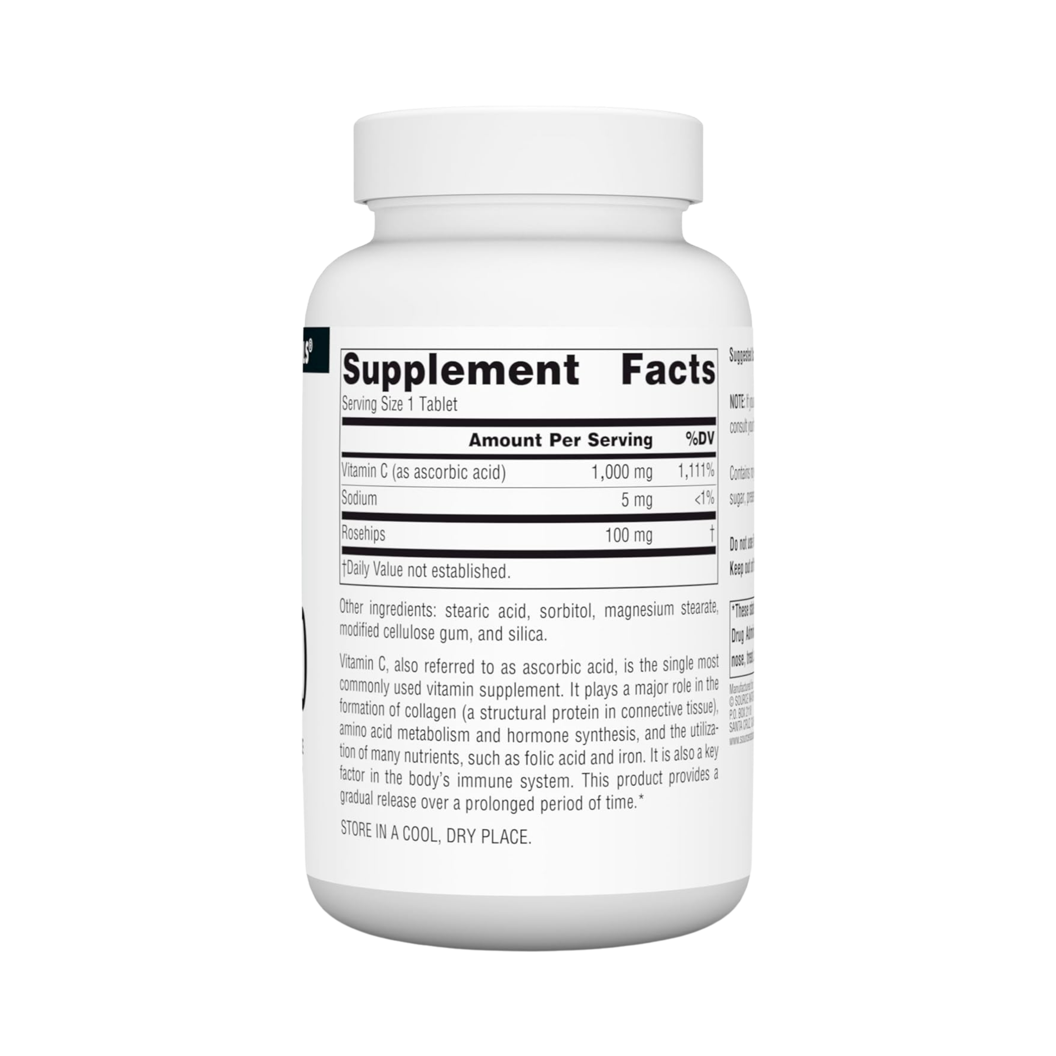 Source Naturals, C-1000, 1000 Mg, 100 Time Release Tablets