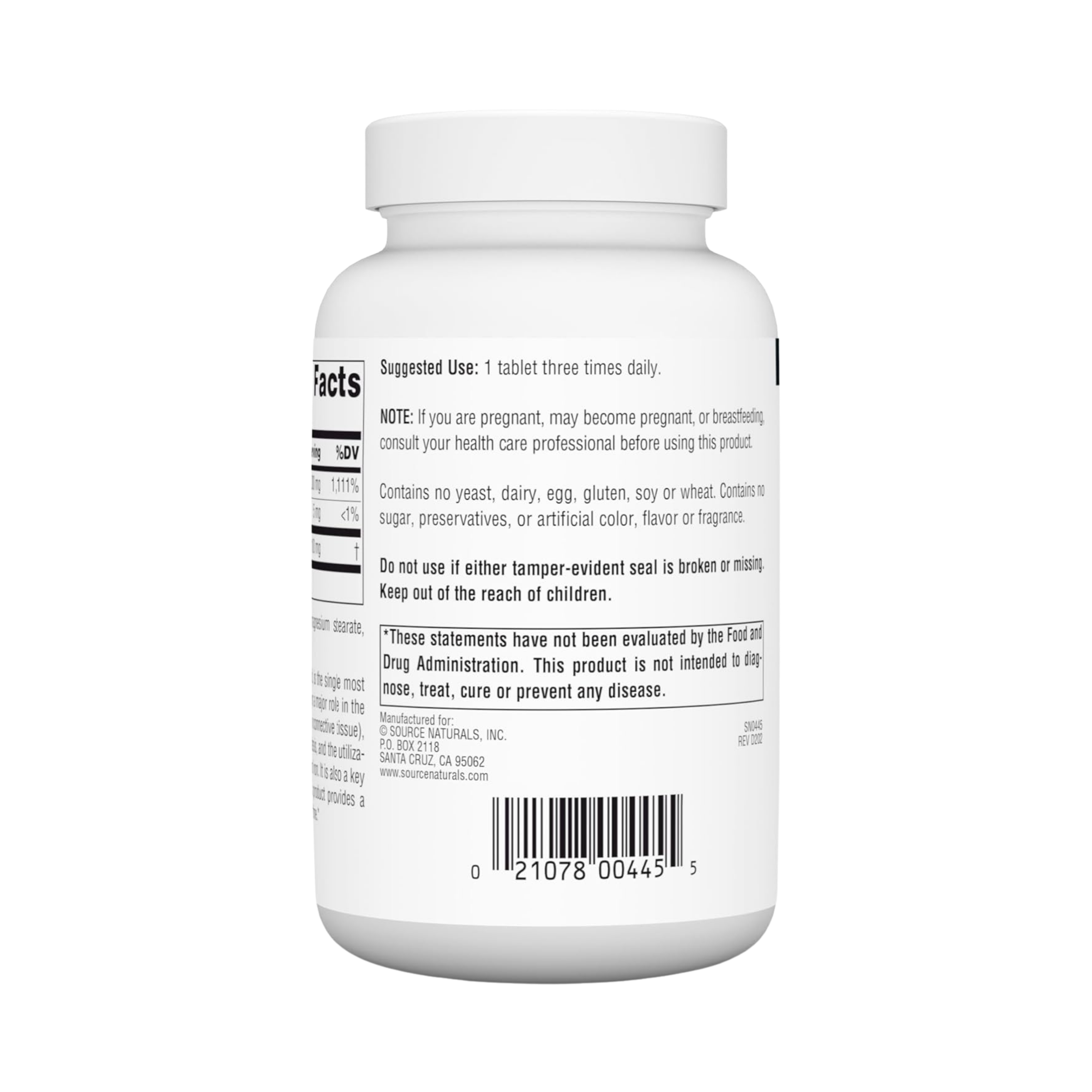 Source Naturals, C-1000, 1000 Mg, 100 Time Release Tablets