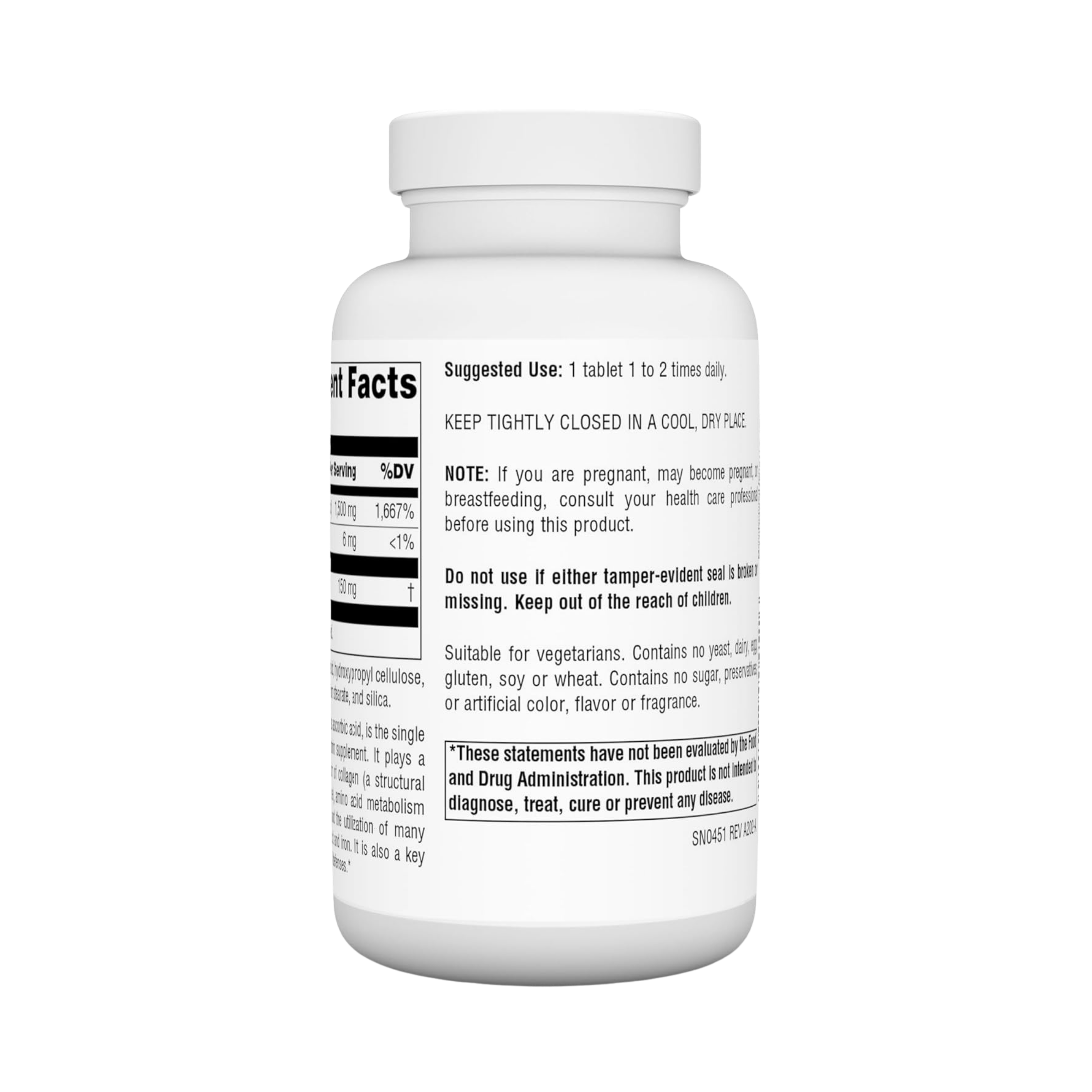 Source Naturals, C-1500, 1500 Mg, 100 Tablets