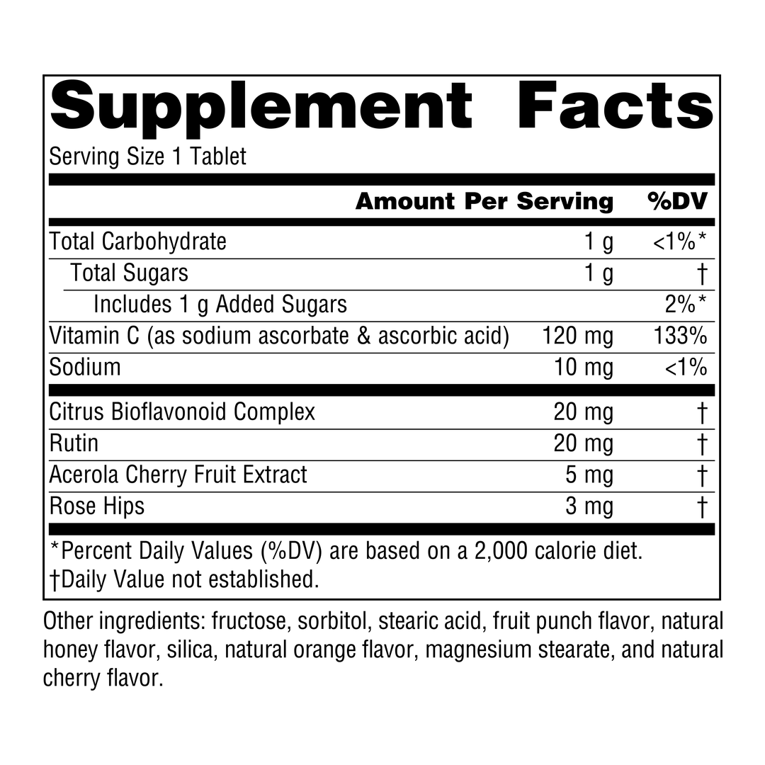 Source Naturals, Chewable C, Acerola Cherry, 120 Mg, 250 Fruit Tablets