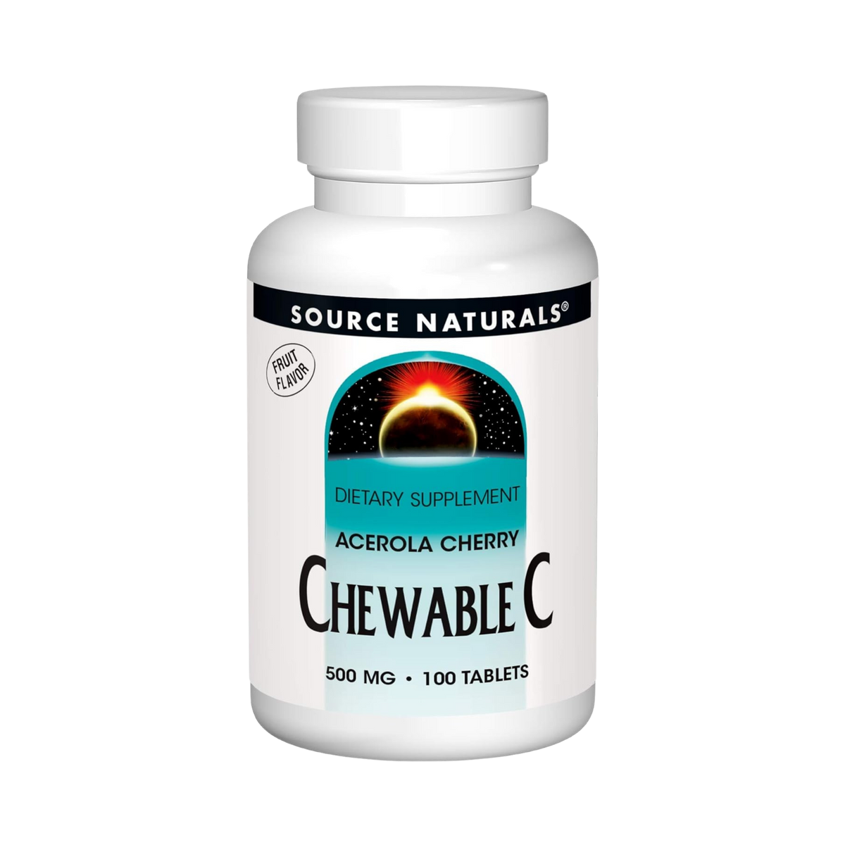 Source Naturals, Chewable C, Acerola Cherry, 500 Mg, 100 Fruit Tablets