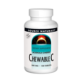 Source Naturals, Chewable C, Acerola Cherry, 500 Mg, 100 Fruit Tablets