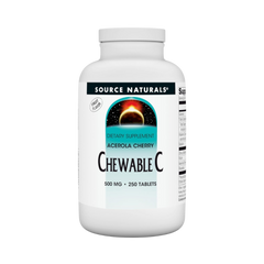 Source Naturals, Chewable C, Acerola Cherry, 500 Mg, 250 Fruit Tablets