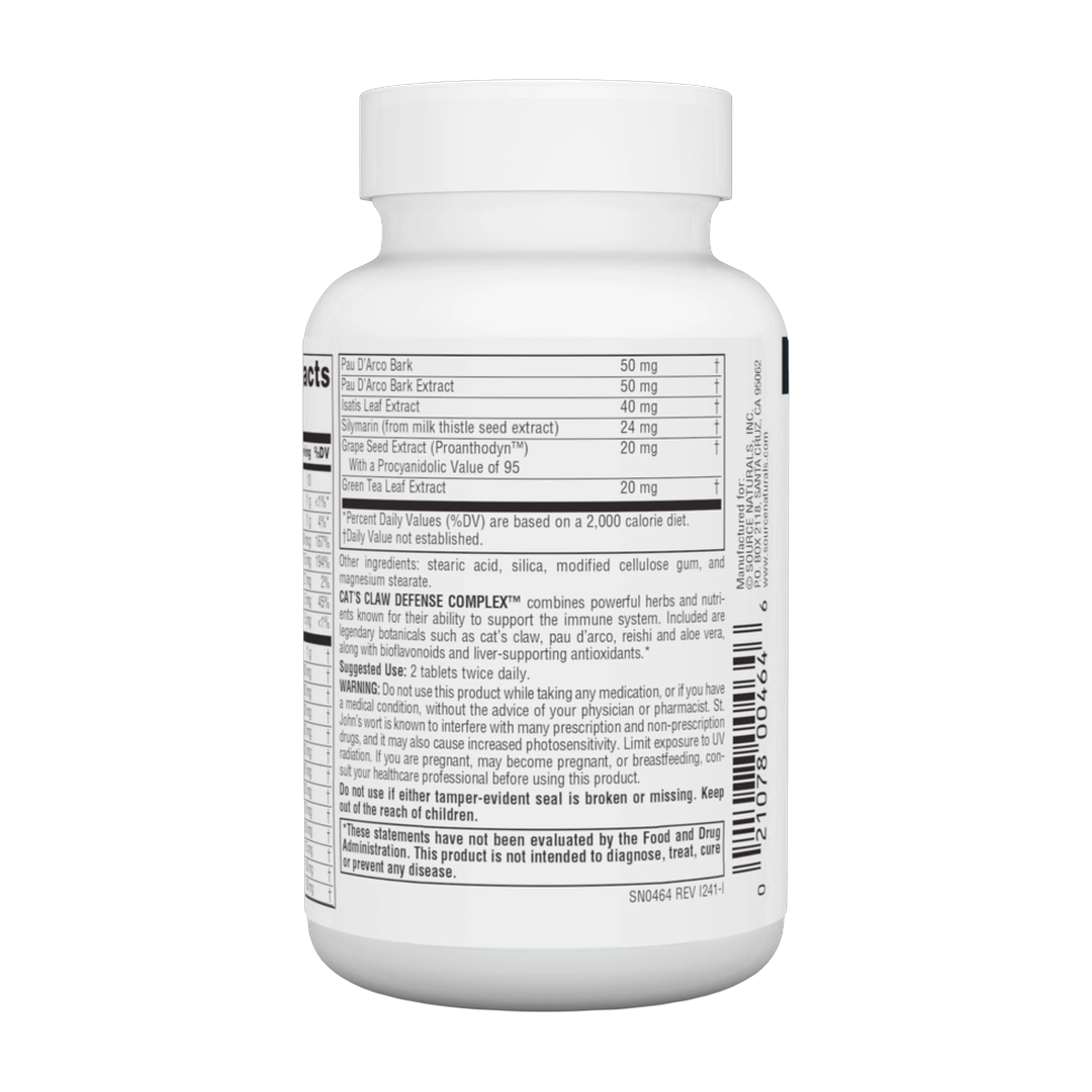 Source Natural, Cat's Claw Defense Complex, 30 Tablets