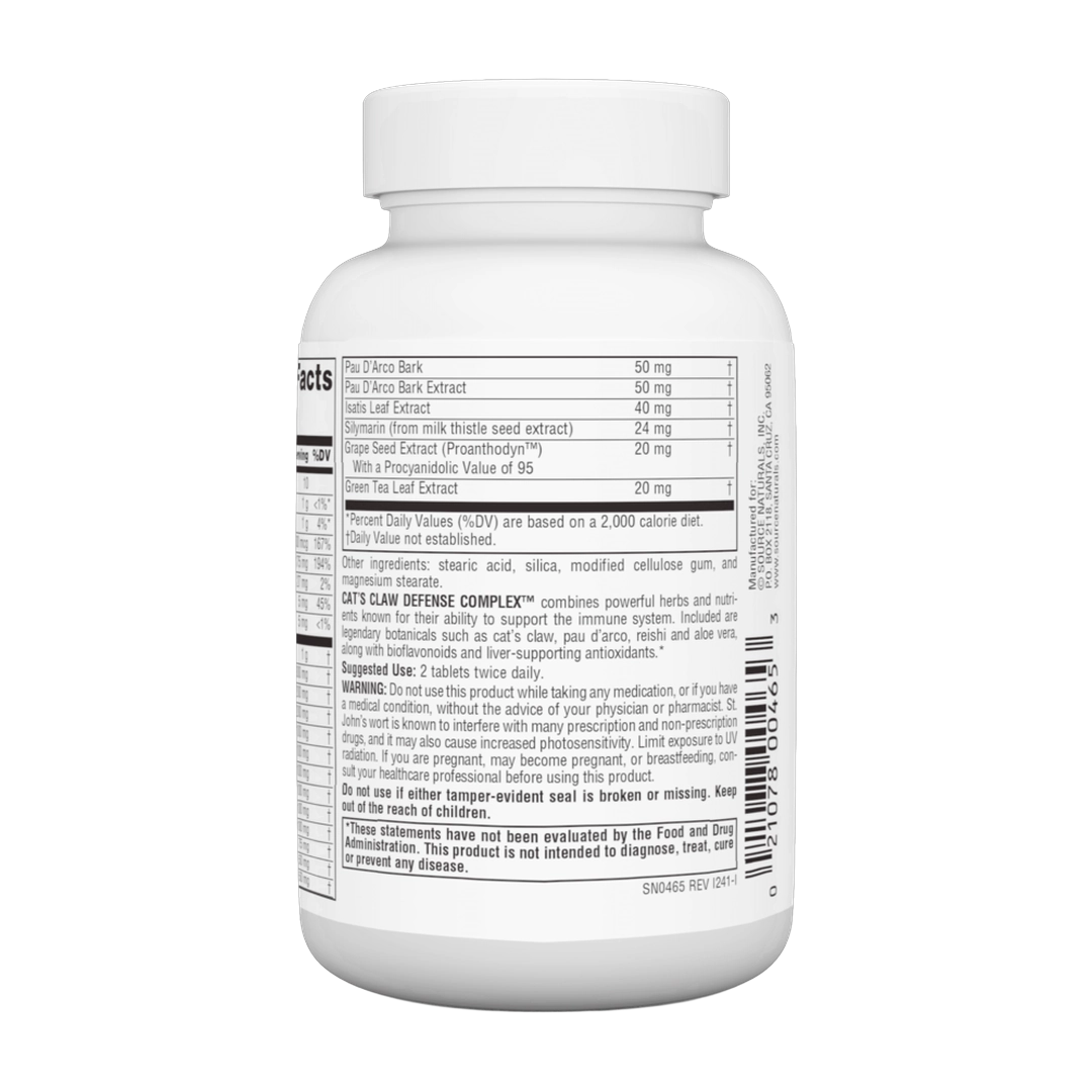 Source Natural, Cat's Claw Defense Complex, 60 Tablets