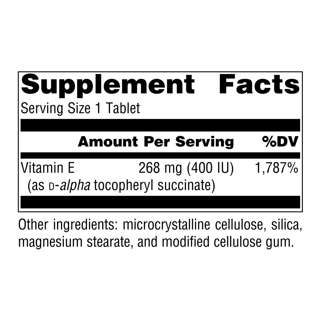 Source Naturals, Vitamin E, 400 IU, 100 Tablets