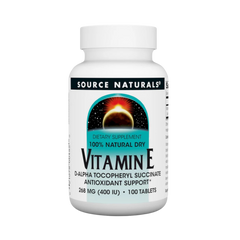 Source Naturals, Vitamin E, 400 IU, 100 Tablets