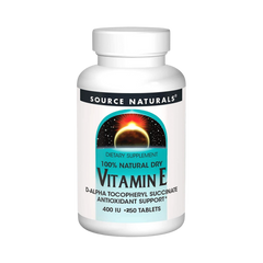 Source Naturals, Vitamin E, 400 IU, 250 Tablets