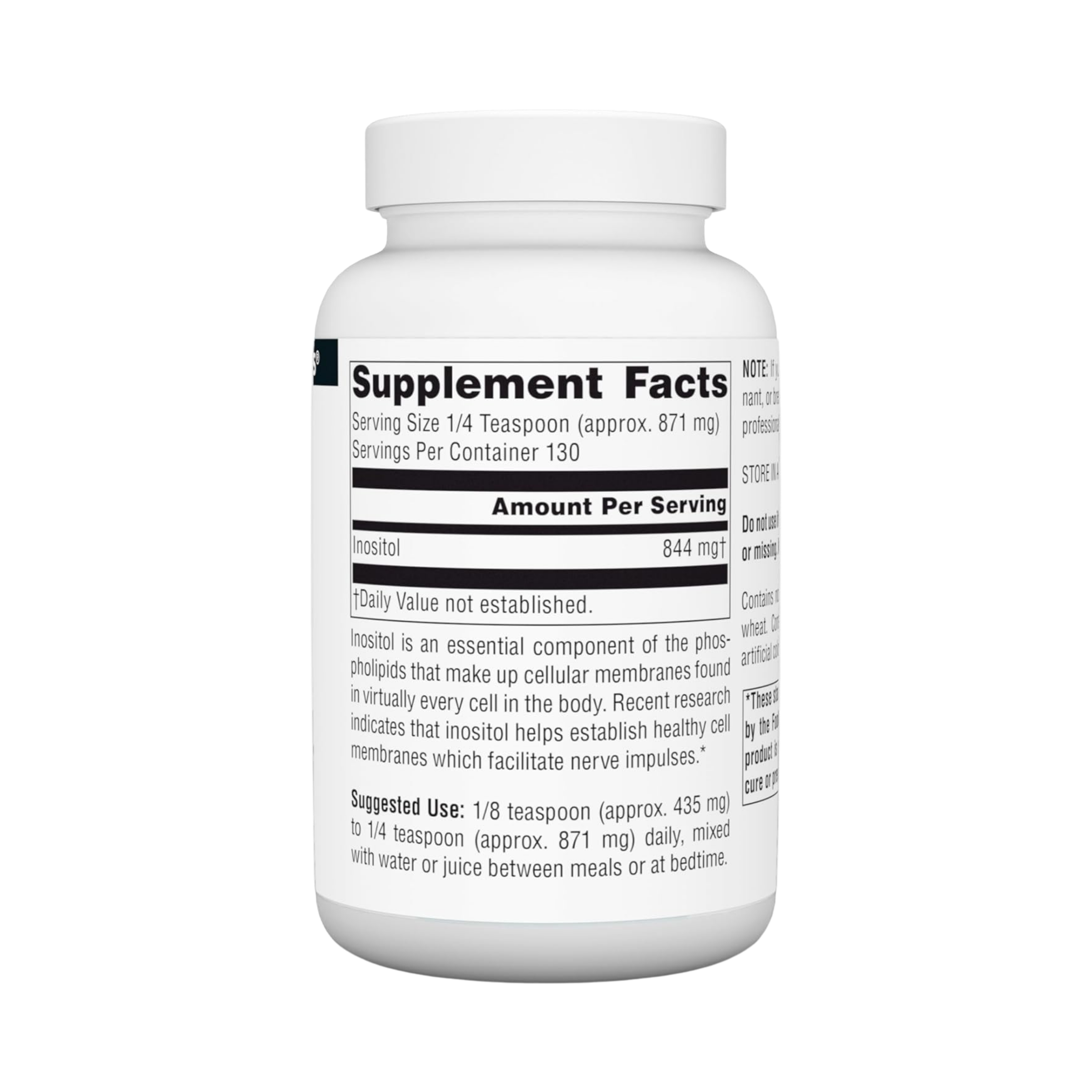 Source Naturals, Inositol, Pure 4 Oz Powder