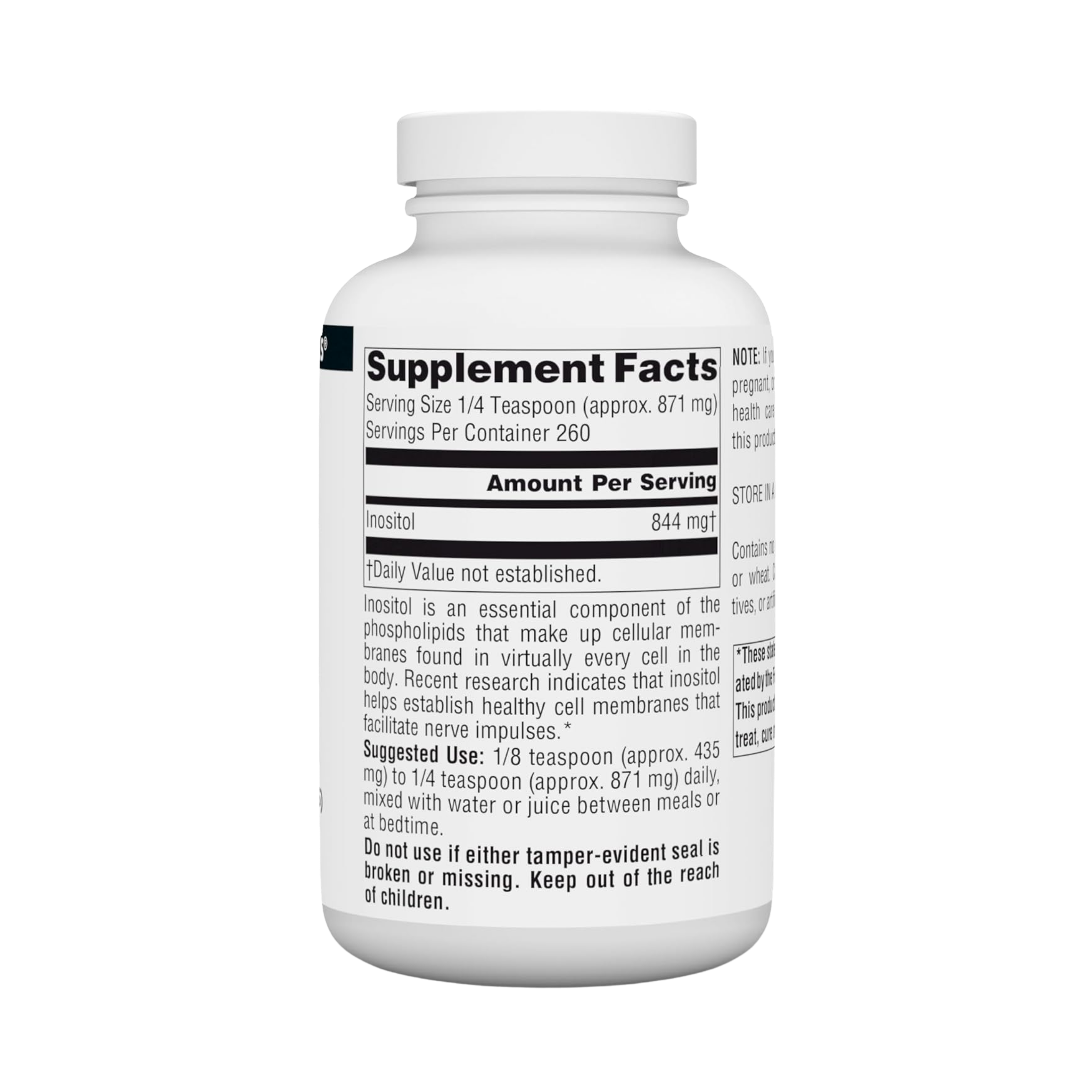Source Naturals, Inositol, Pure 8 Oz Powder