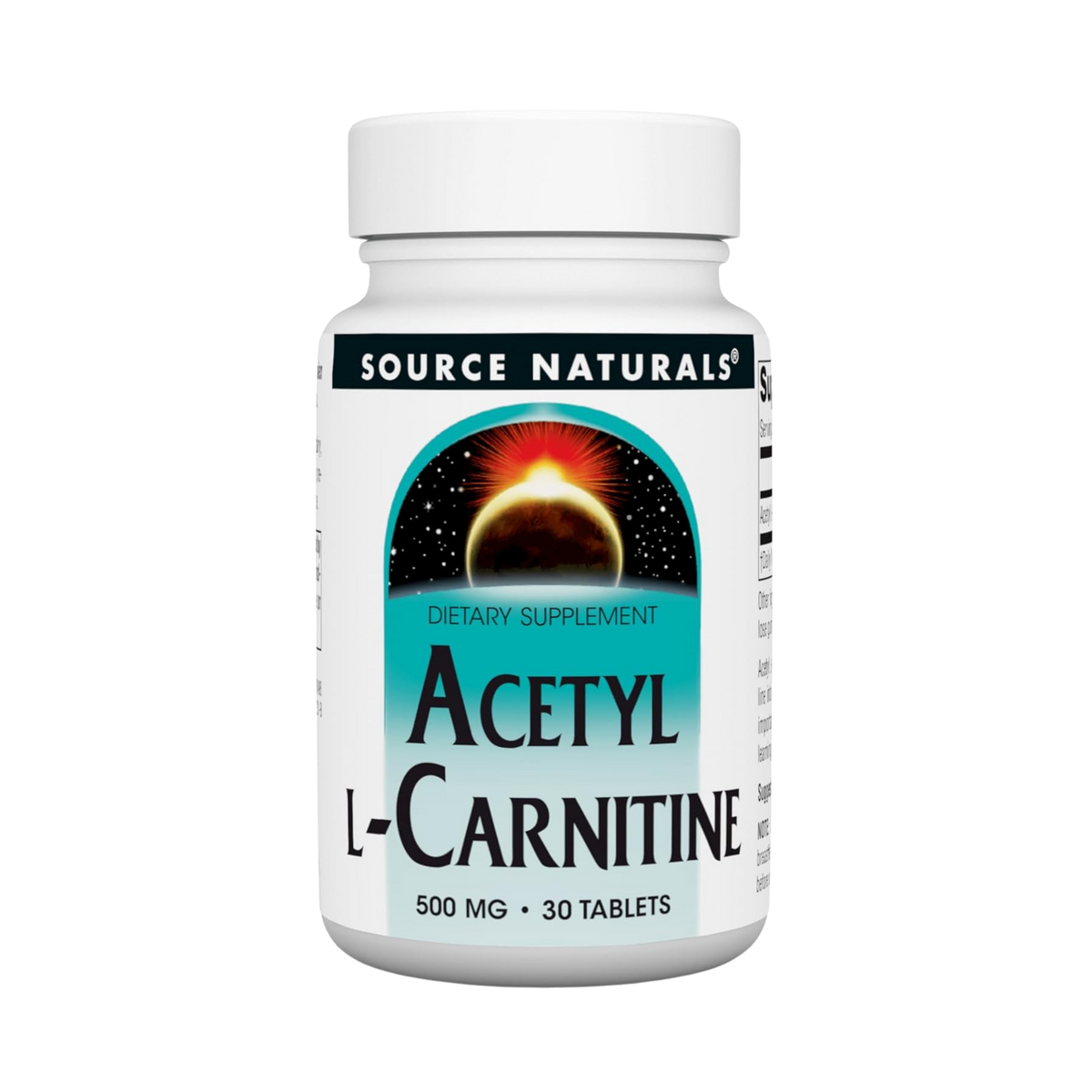 Source Naturals, Acetyl L-Carnitine, 500 Mg, 30 Tablets