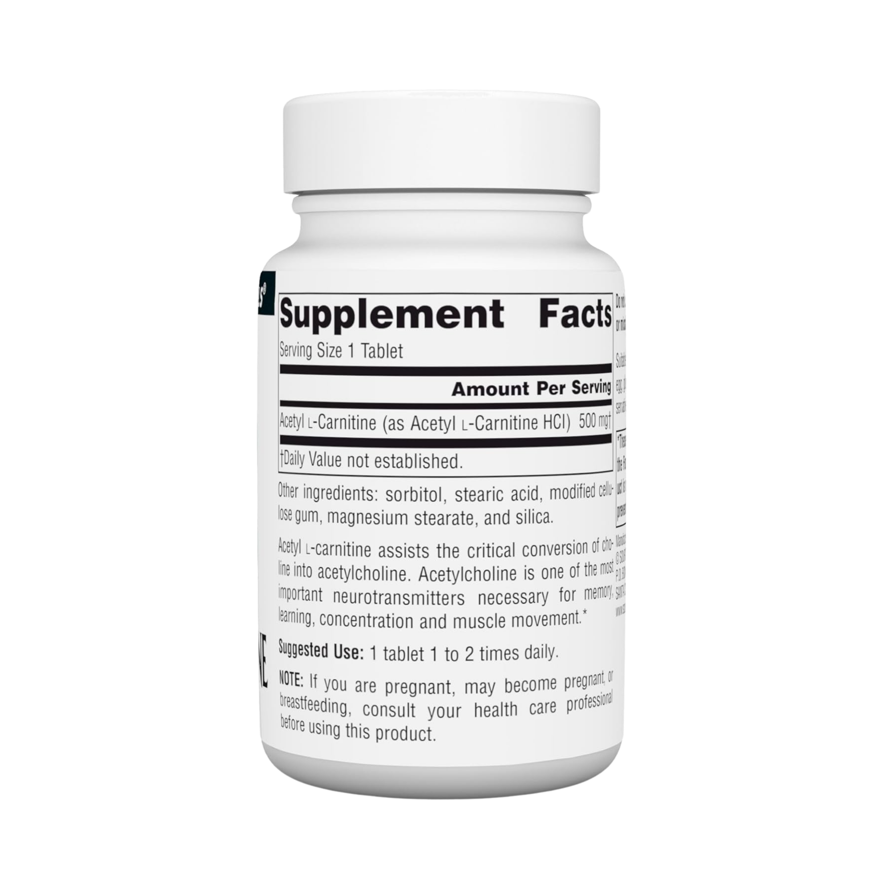 Source Naturals, Acetyl L-Carnitine, 500 Mg, 30 Tablets