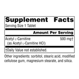 Source Naturals, Acetyl L-Carnitine, 500 Mg, 60 Tablets