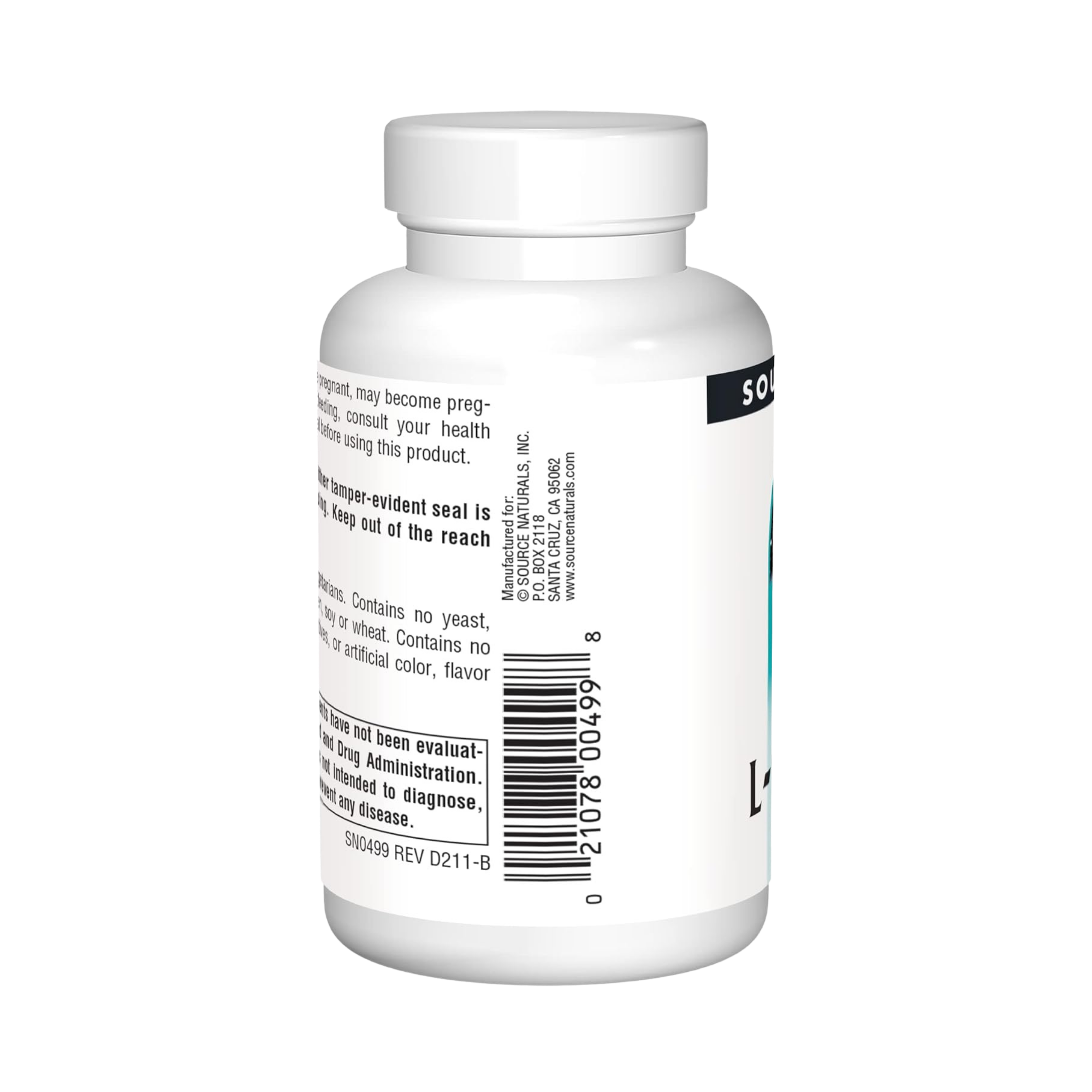 Source Naturals, Acetyl L-Carnitine, 500 Mg, 60 Tablets