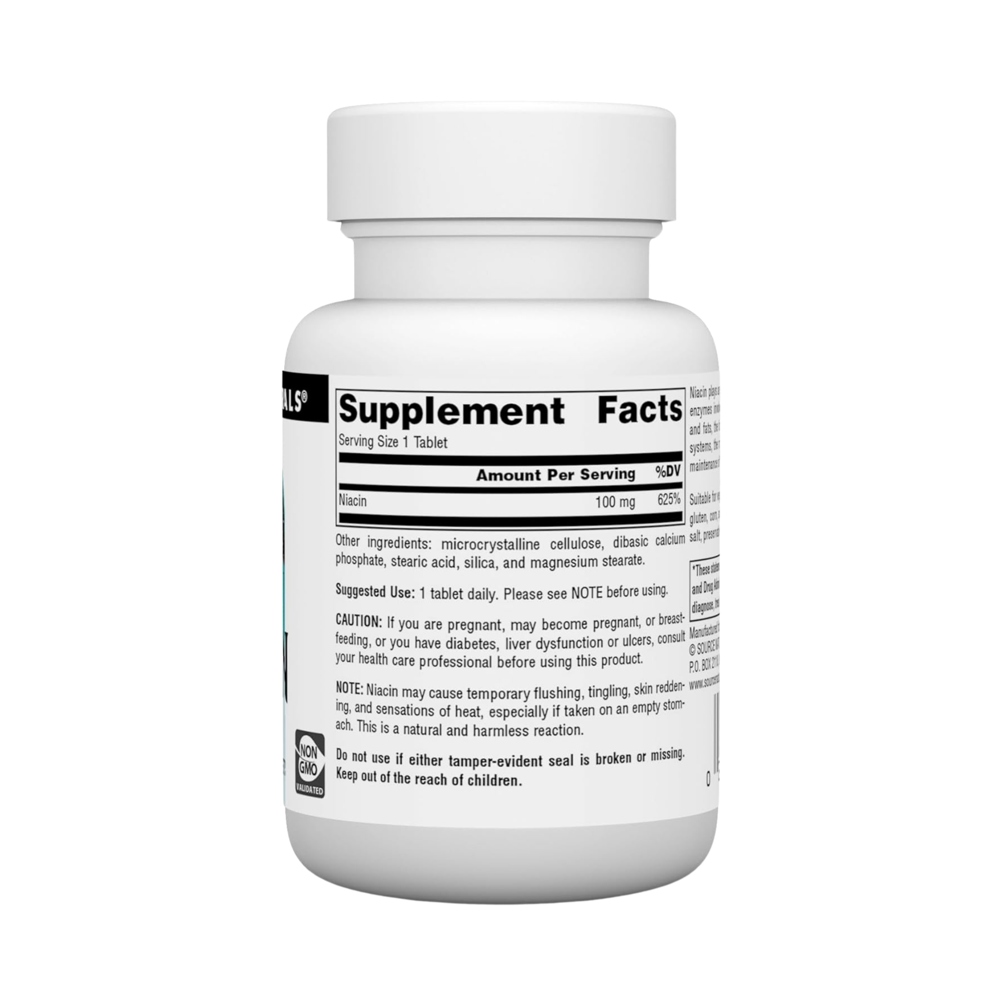 Source Naturals, Niacin, 100 Mg, 100 Tablets