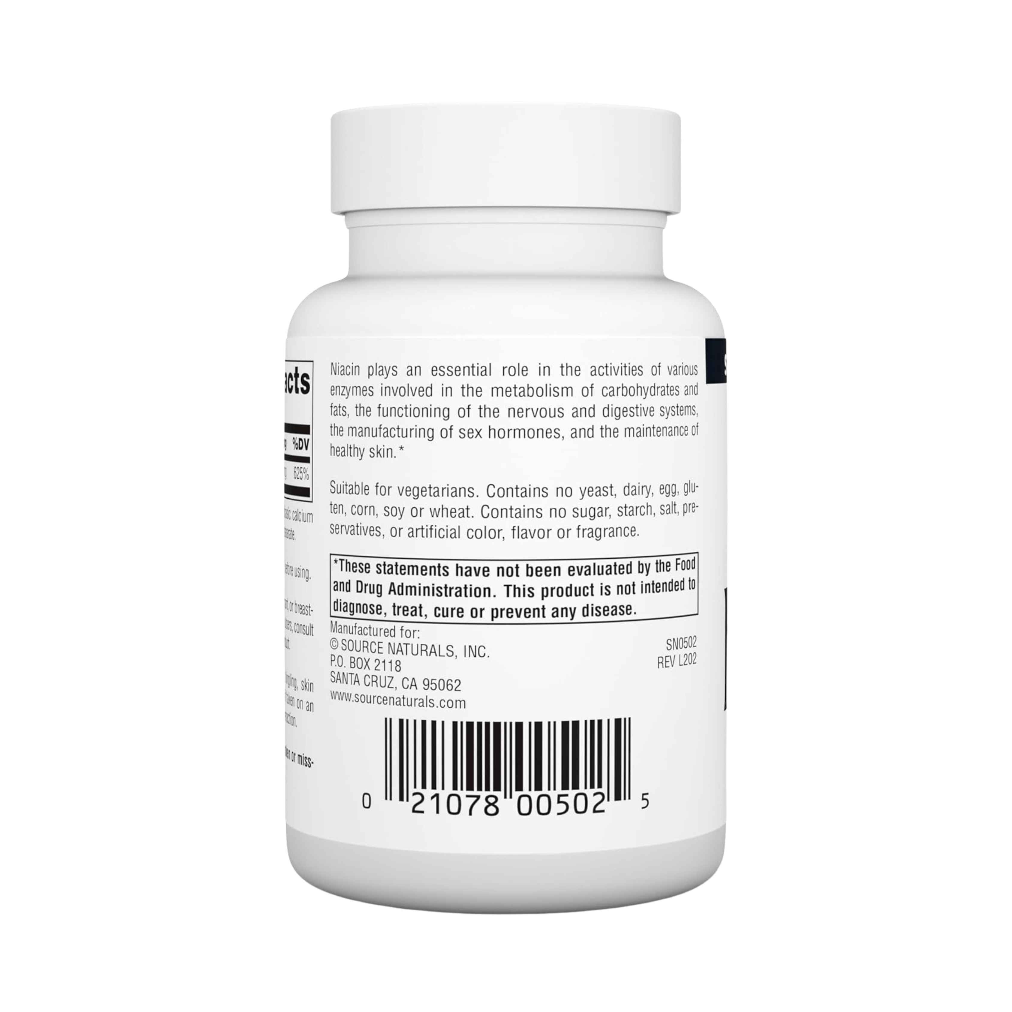 Source Naturals, Niacin, 100 Mg, 250 Tablets