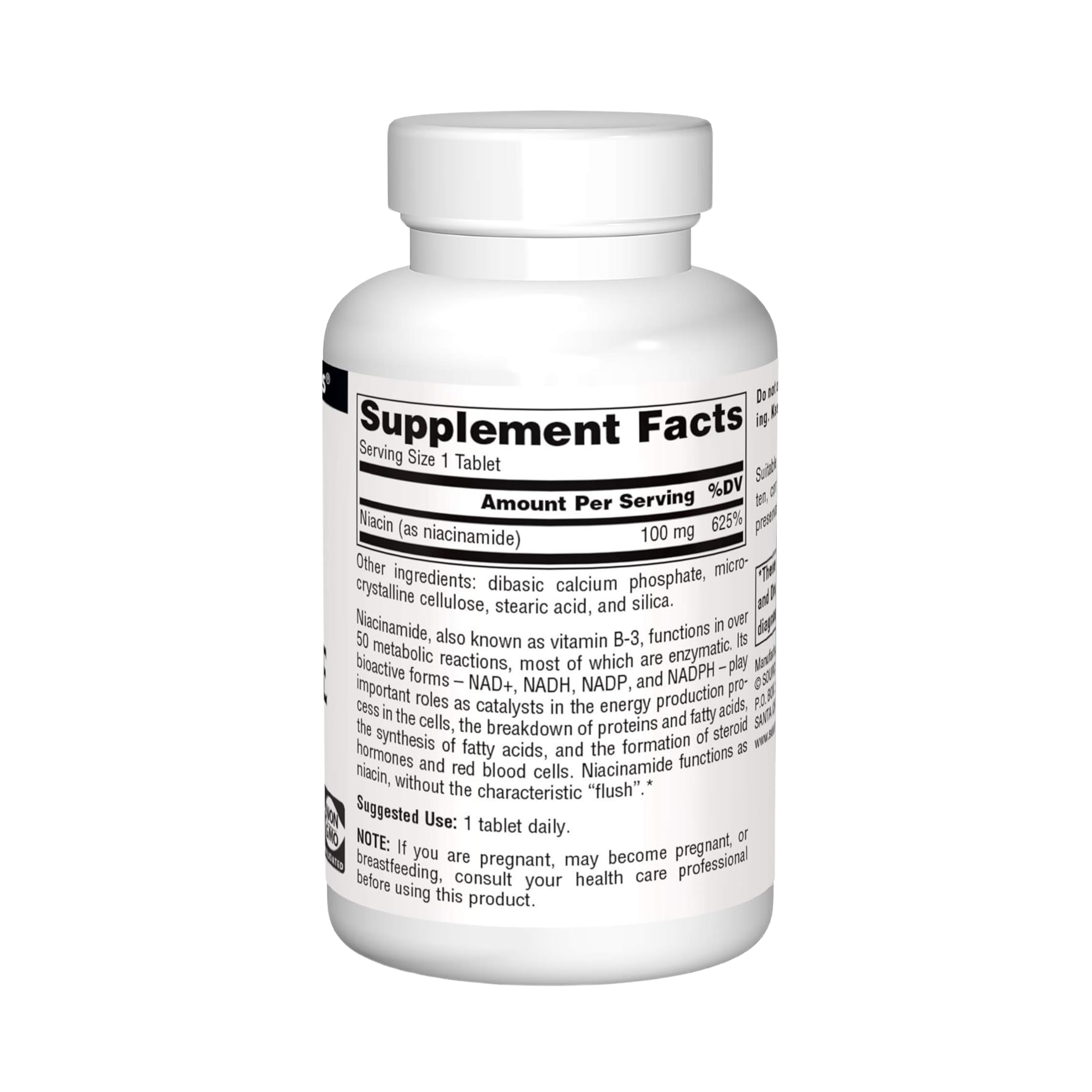 Source Naturals, Niacinamide, B-3, 100 Mg, 250 Tablets