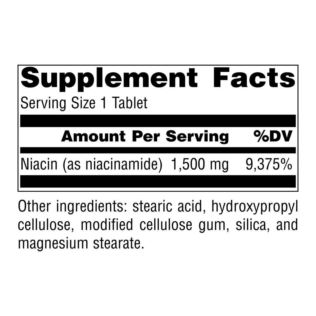 Source Naturals, Niacinamide B-3, 1500 Mg, 100 Tablets