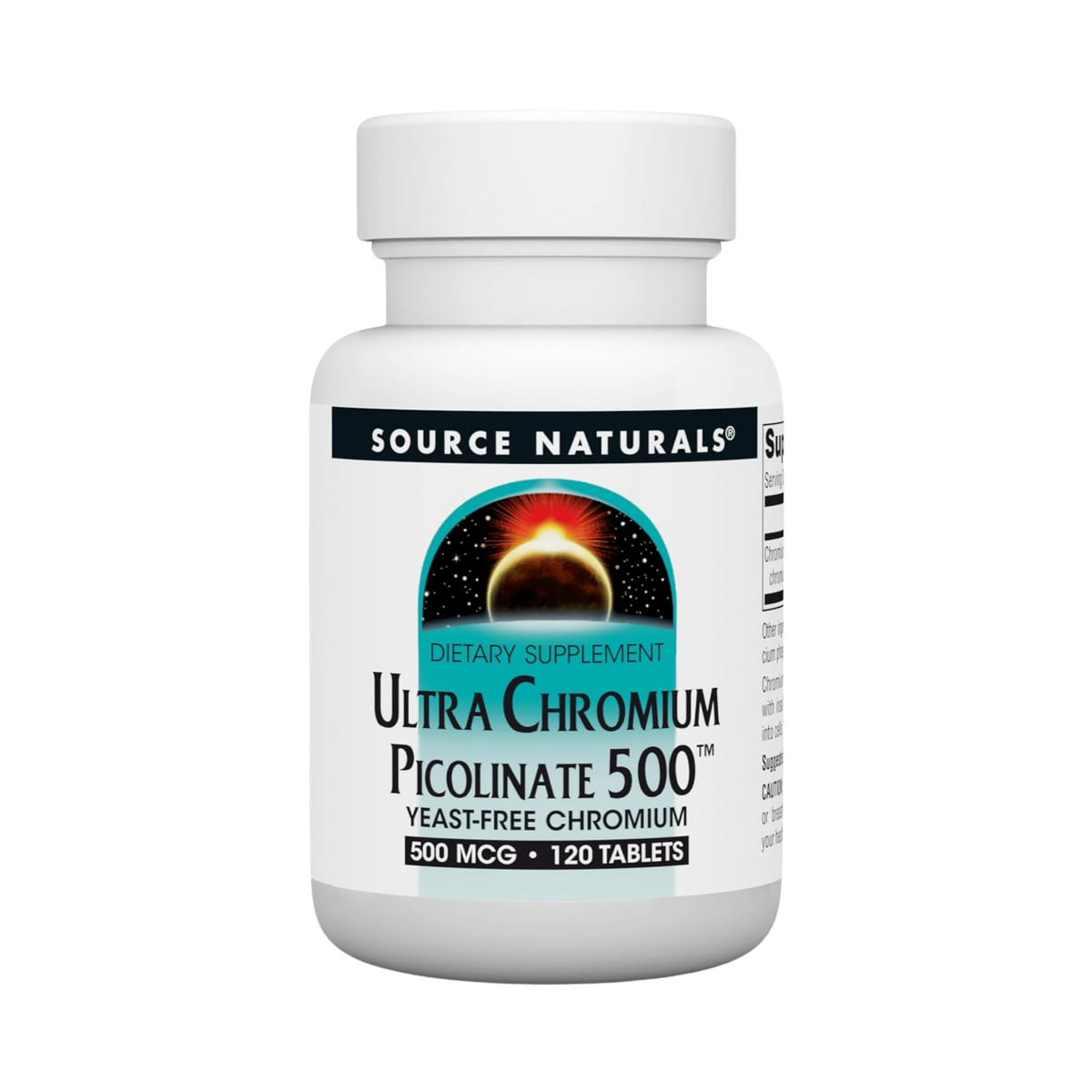 Source Naturals, Ultra Chromium Picolinate, 500 Mcg, 120 Tablets