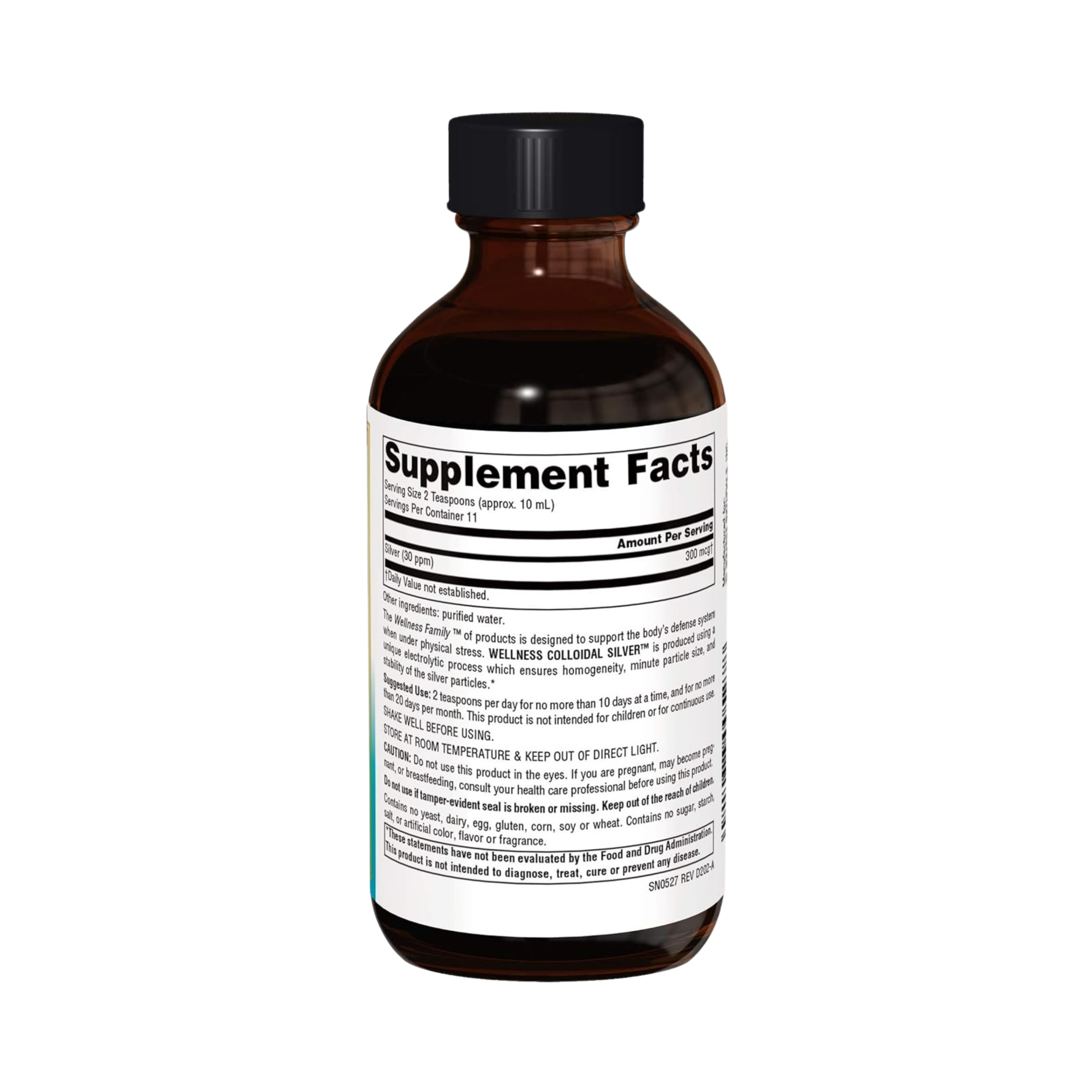 Source Naturals, Wellness Colloidal Silver, 30 Ppm, 4 Oz Liquid