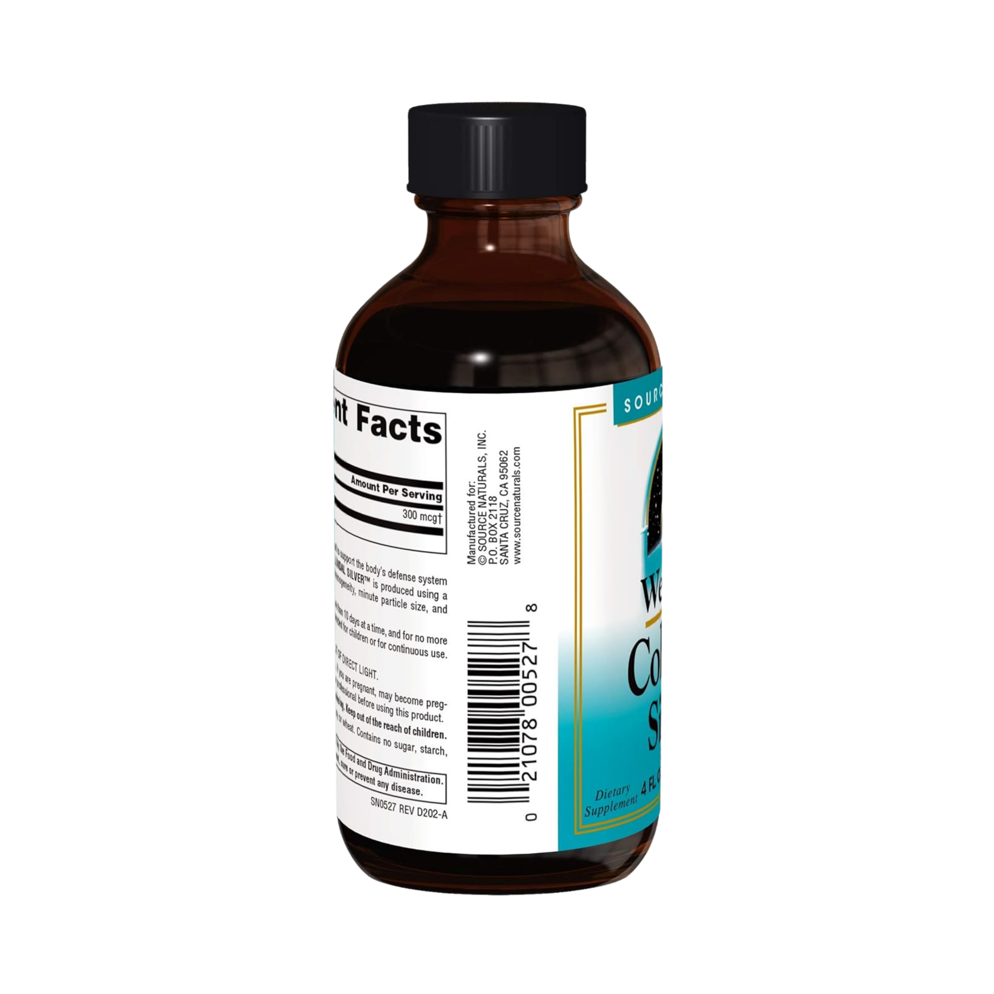 Source Naturals, Wellness Colloidal Silver, 30 Ppm, 4 Oz Liquid