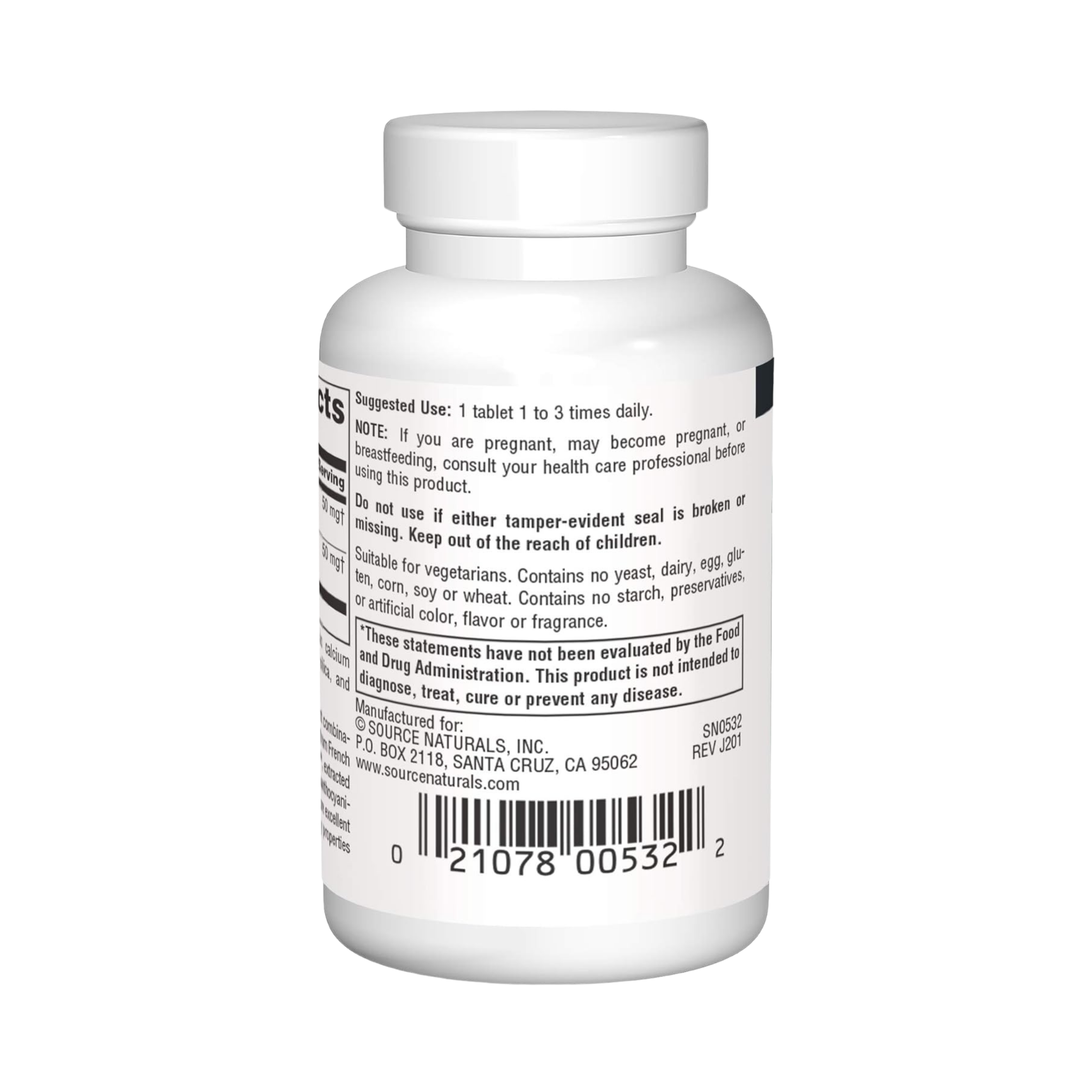 Source Naturals, Pycnogenol and Grape Seed Extract, 100 Mg, 30 Tablets