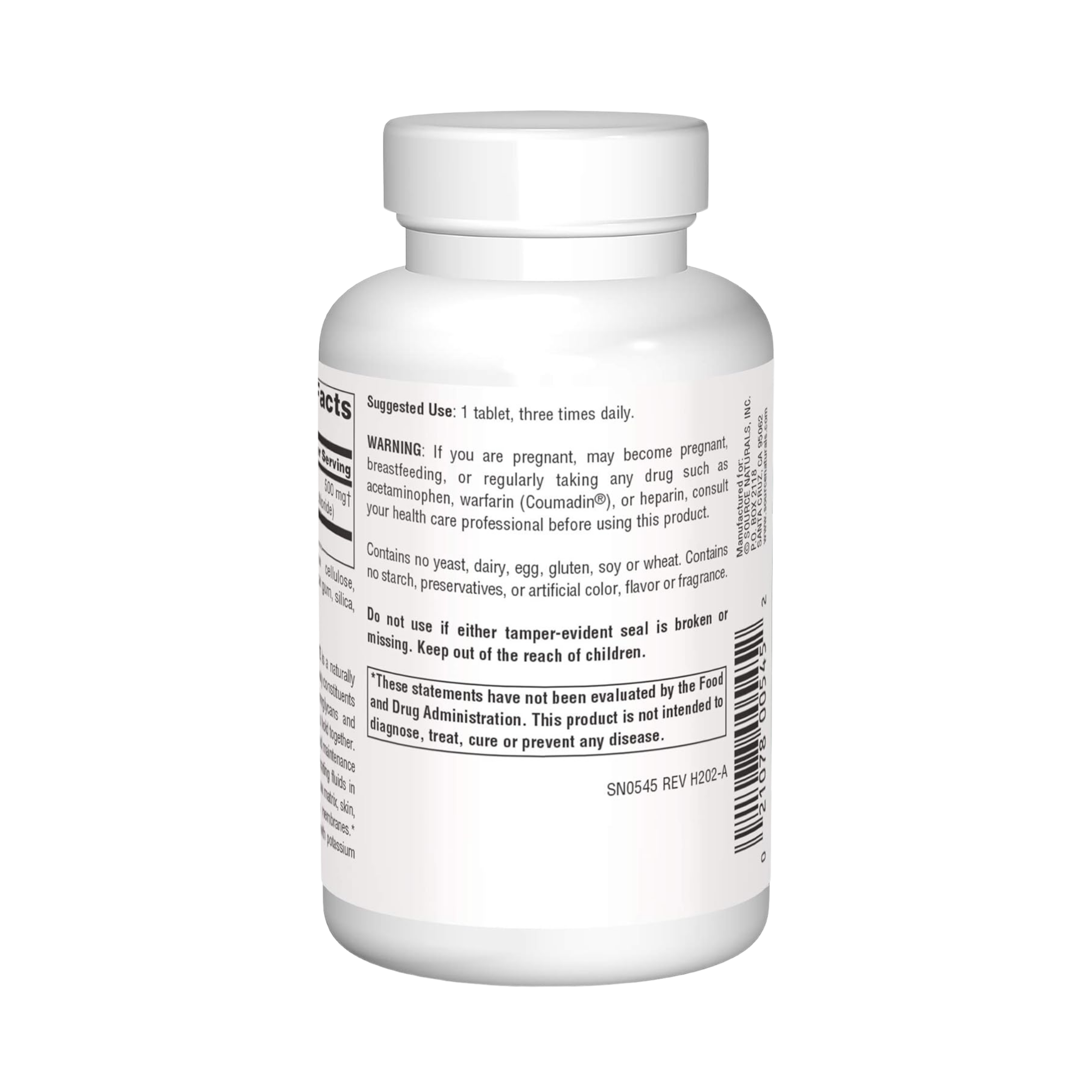 Source Naturals, Glucosamine Sulfate, 500 Mg, 120 Tablets