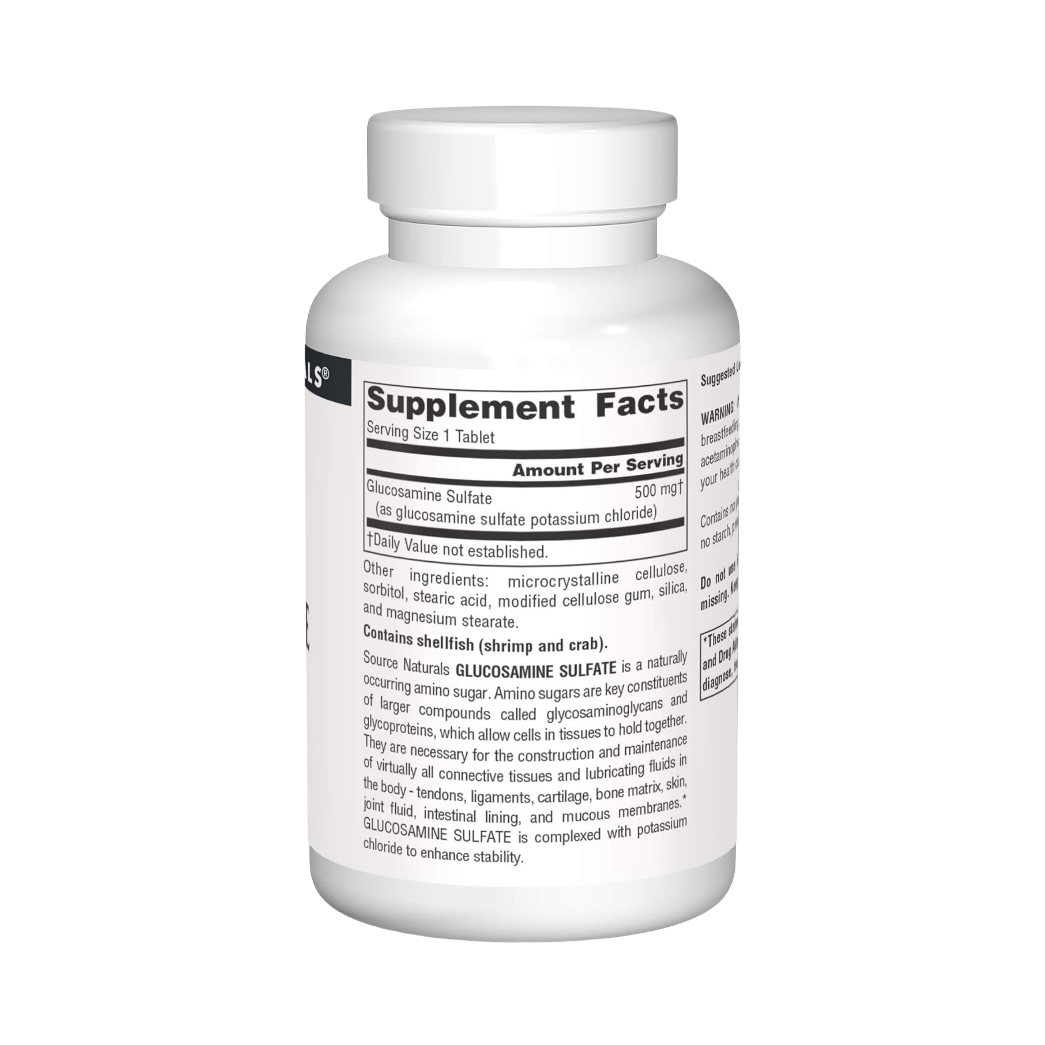 Source Naturals, Glucosamine Sulfate, 500 Mg, 120 Tablets