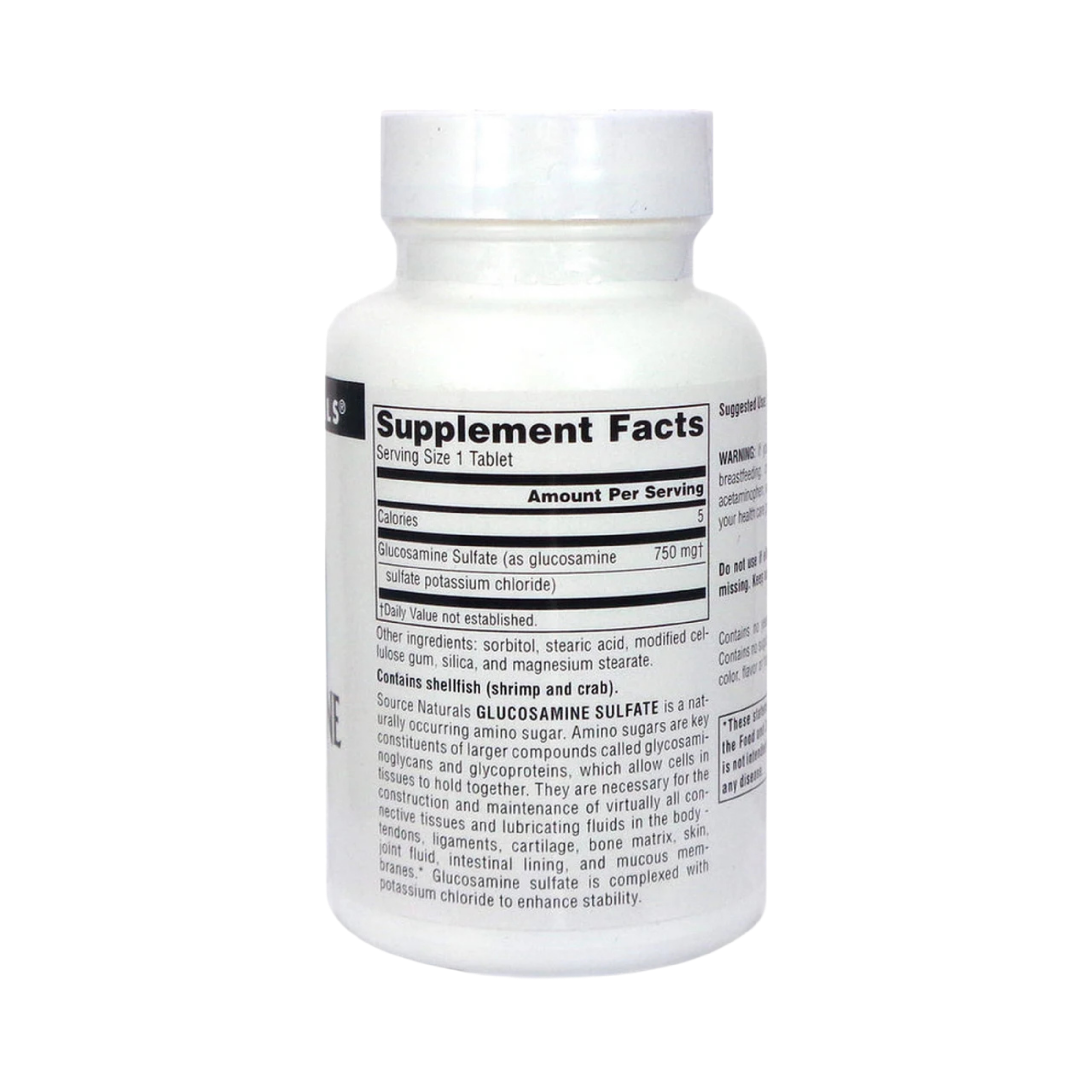 Source Naturals, Glucosamine Sulfate, 750 Mg, 60 Tablets