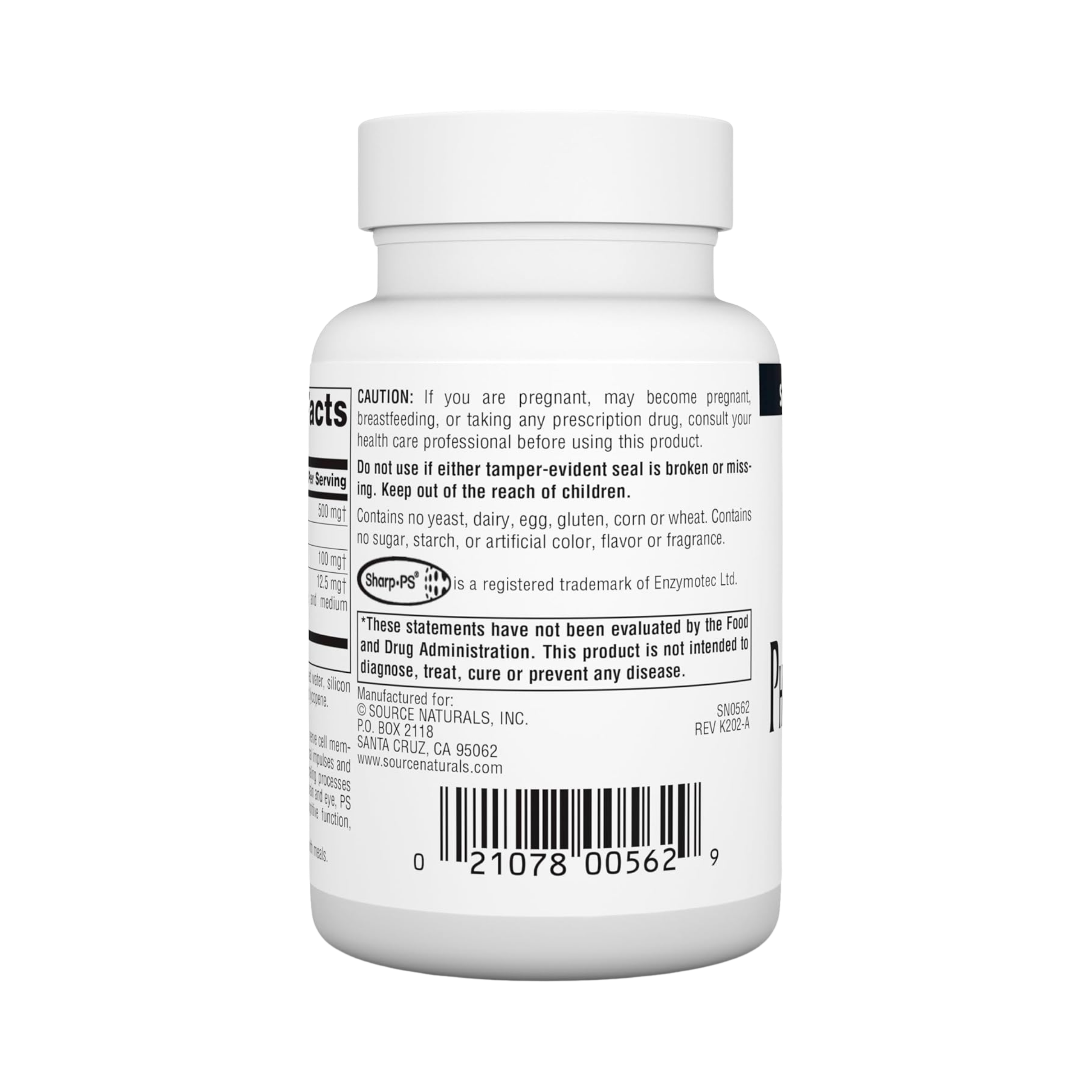 Source Naturals, Phosphatidyl Serine Complex, 500 Mg, 60 Softgels
