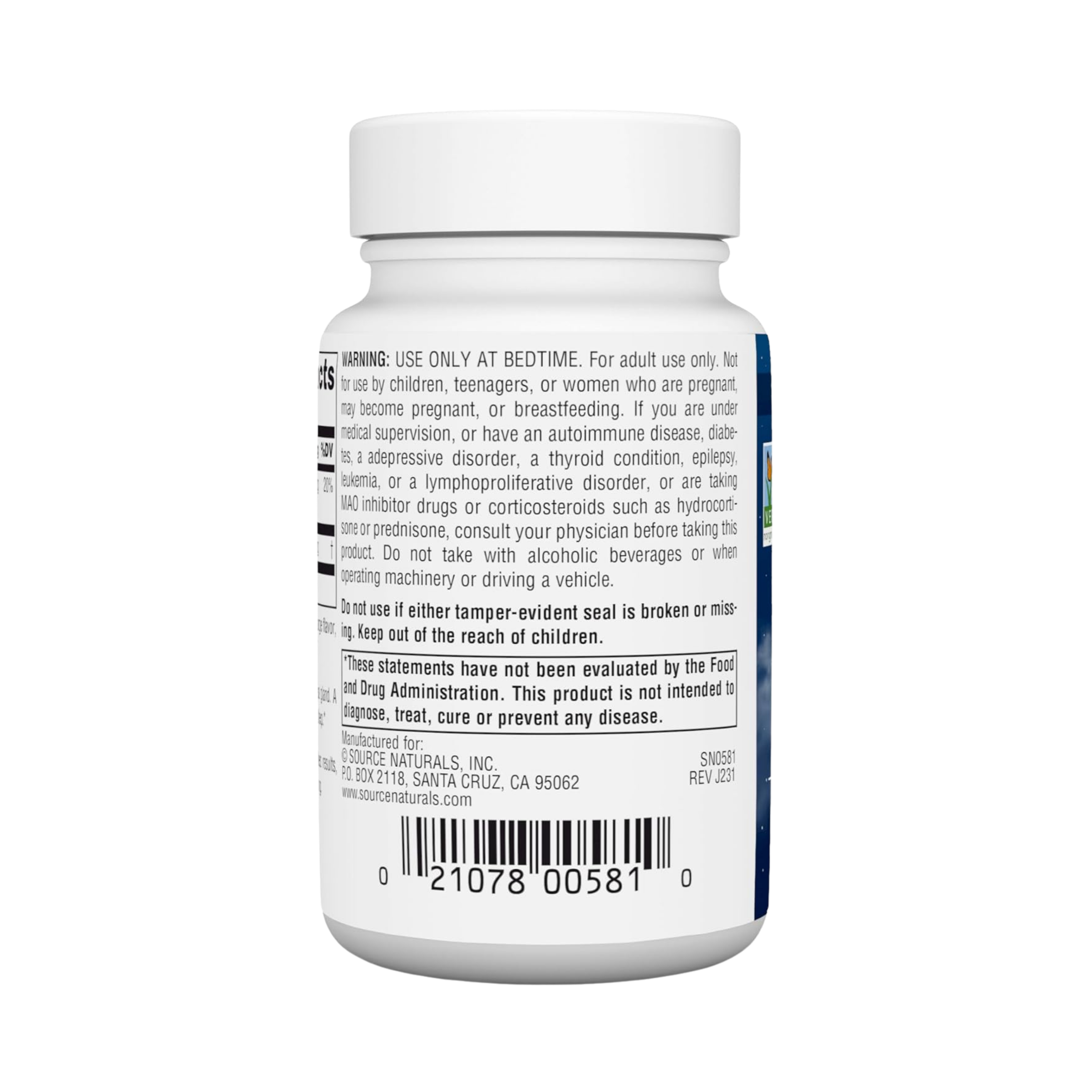 Source Naturals, Sleep Science Melatonin, 5 Mg, 200 Orange Lozenge
