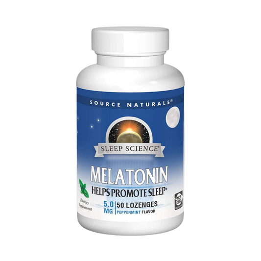 Source Naturals, Sleep Science Melatonin, 5 Mg, 50 Peppermint Lozenges