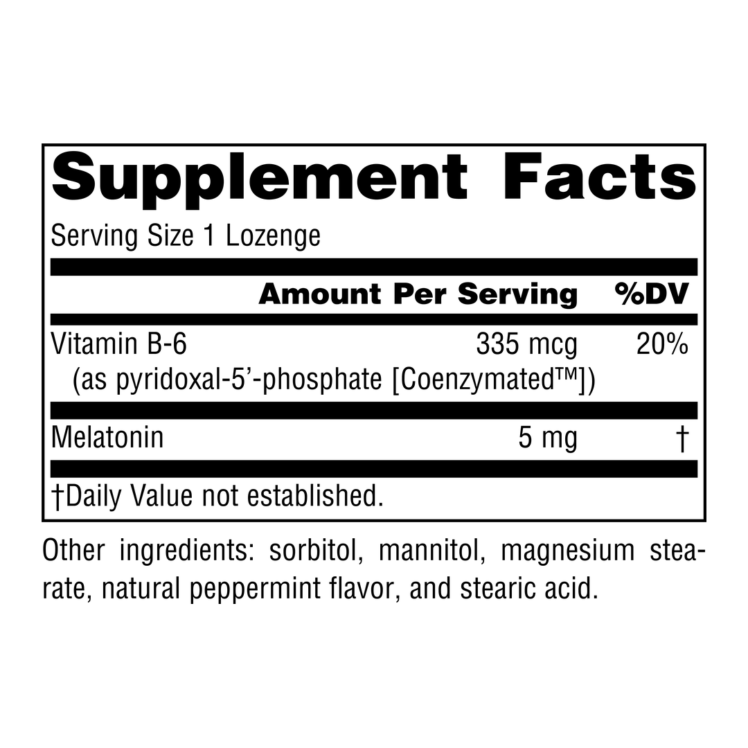 Source Naturals, Sleep Science Melatonin, 5 Mg, 100 Peppermint Lozenges