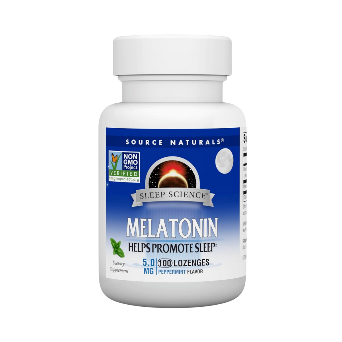 Source Naturals, Sleep Science Melatonin, 5 Mg, 100 Peppermint Lozenges