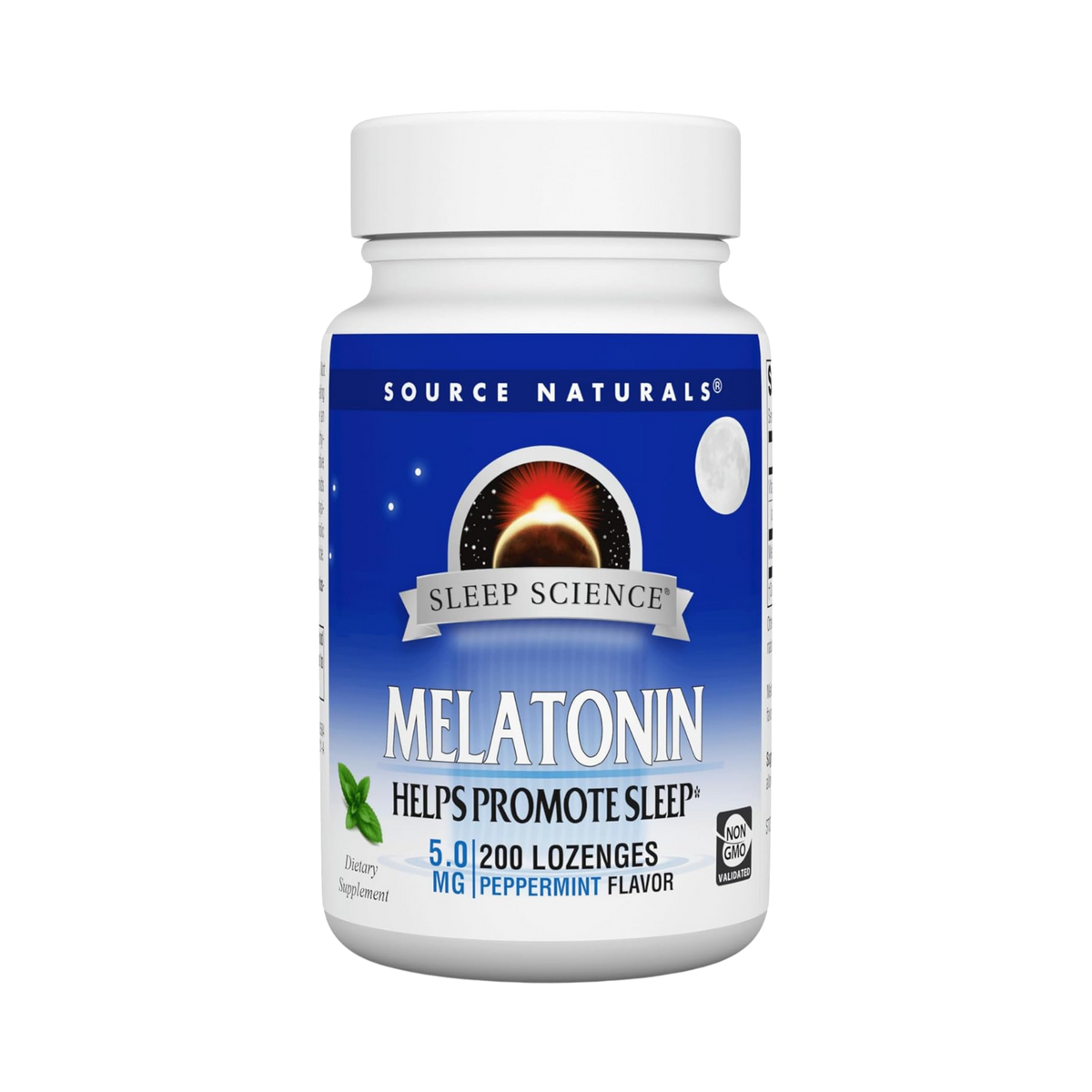 Source Naturals, Sleep Science Melatonin, 5 Mg, 200 Peppermint Lozenges